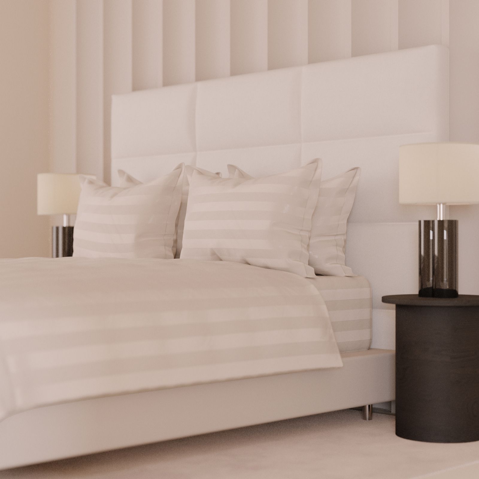 K by Kelly Hoppen Stripe Embossed 500TC 6pc Duvet Set
