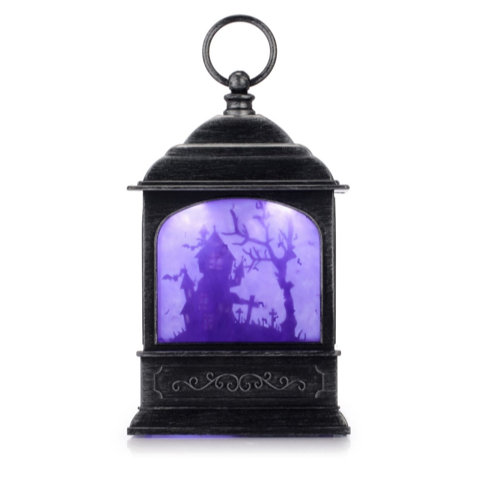 Outlet Home Stories Pre-Lit Haunted House Water Spinner