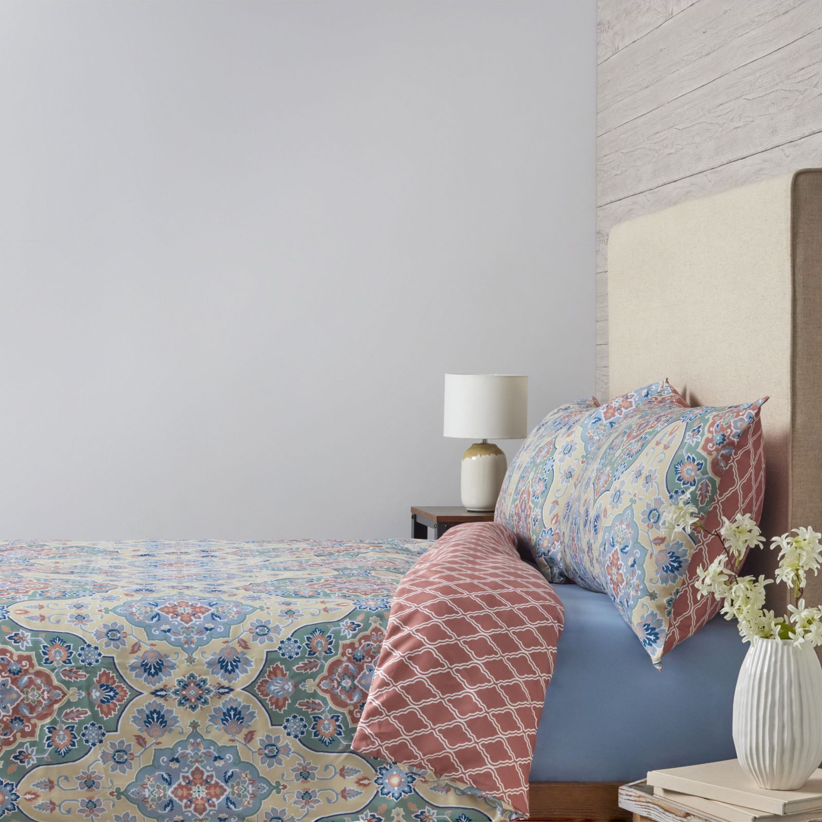 Supersoft by Cozee Home Morocco Reversible 4 Piece Duvet Set