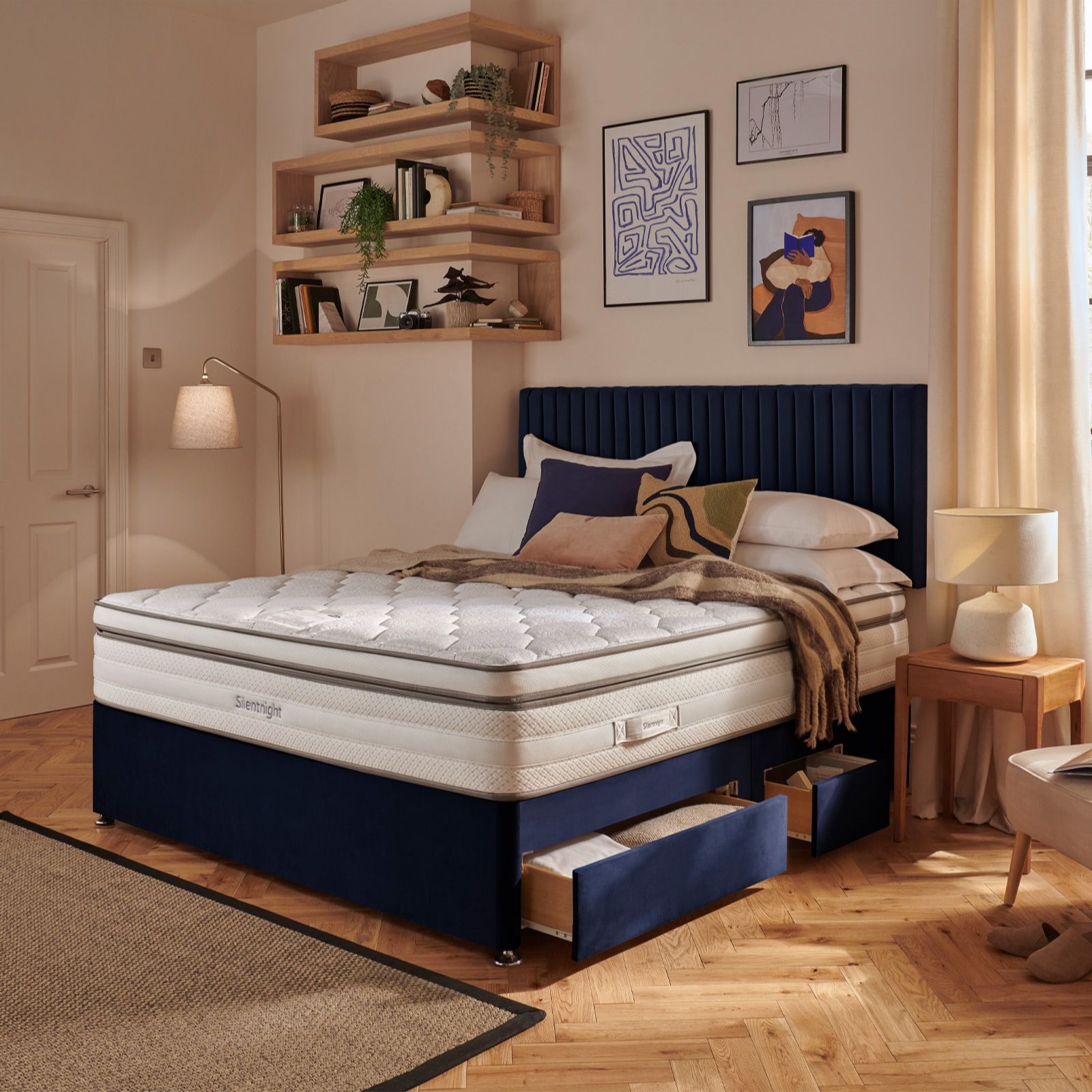 Silentnight ThermaCool Memory 2500 Mirapocket Boxtop Mattress & Divan