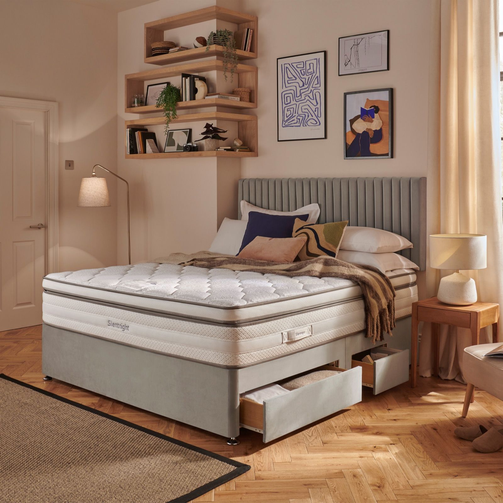 Silentnight ThermaCool Memory 2500 Mirapocket Boxtop Mattress & Divan