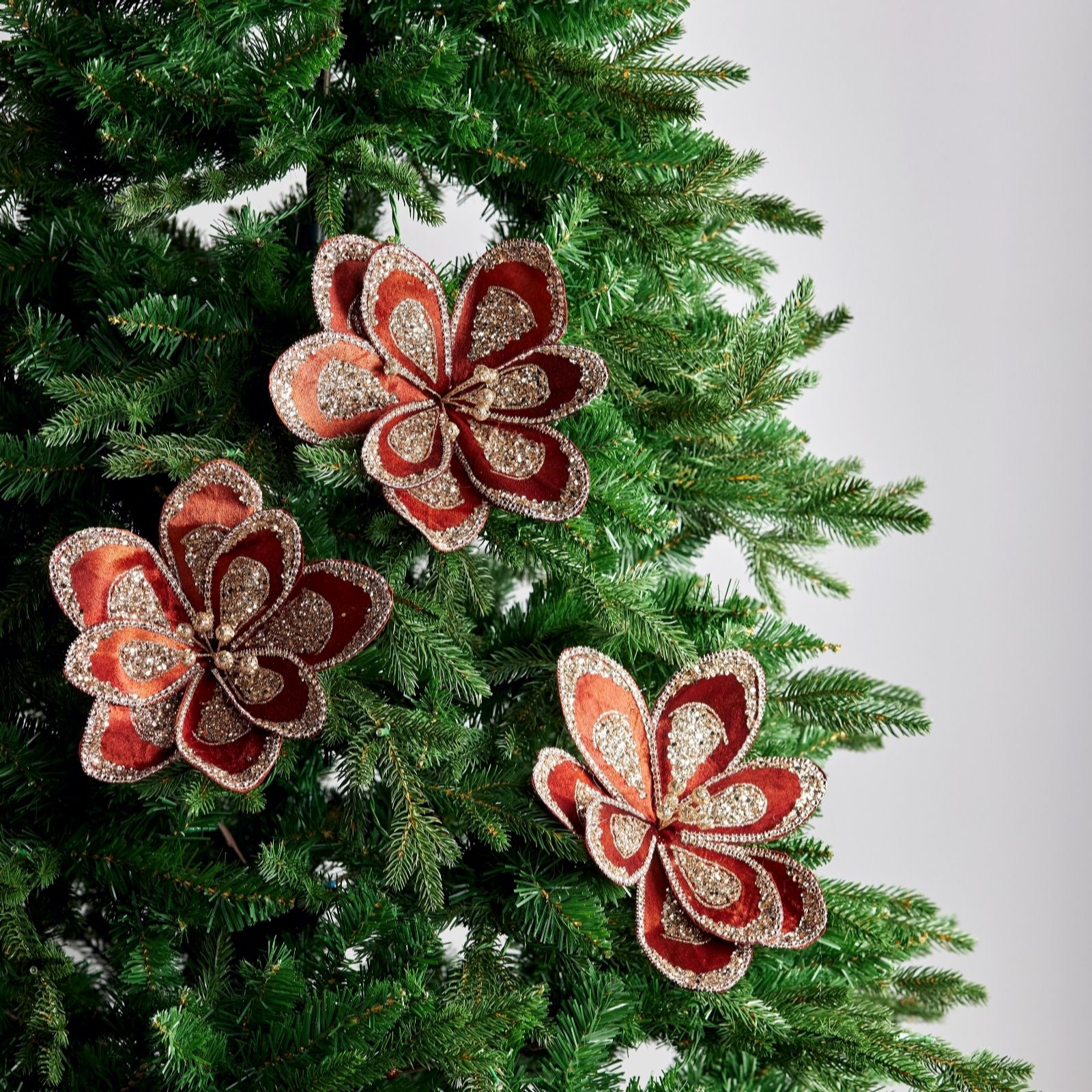 Outlet Alison Cork Set of 3 Vintage Style Clip on Flowers