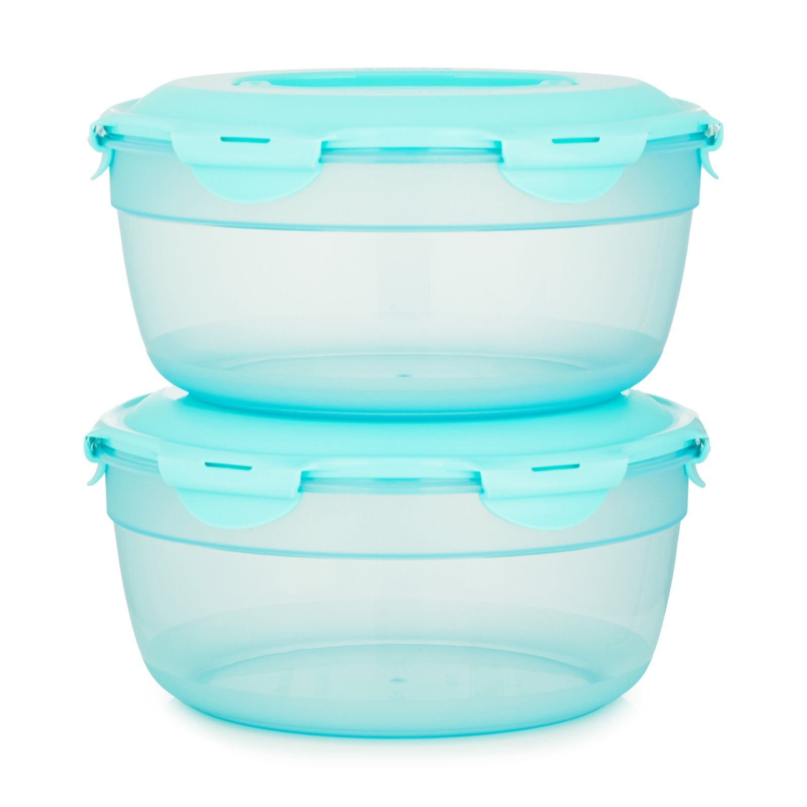 Lock & Lock Set of 2 Serve & Store Bowls with Handle Lids 5L - QVC UK