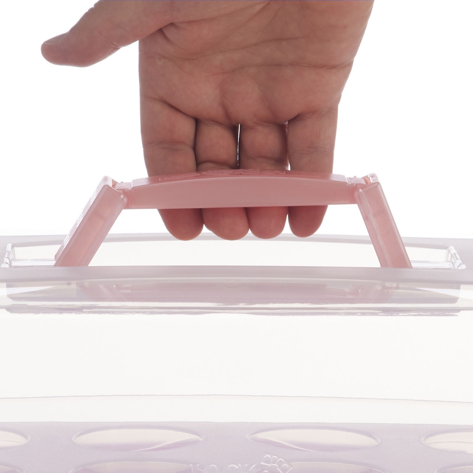 Lock & Lock Cake Carrier with Cake Tray & Cupcake Inserts QVC UK