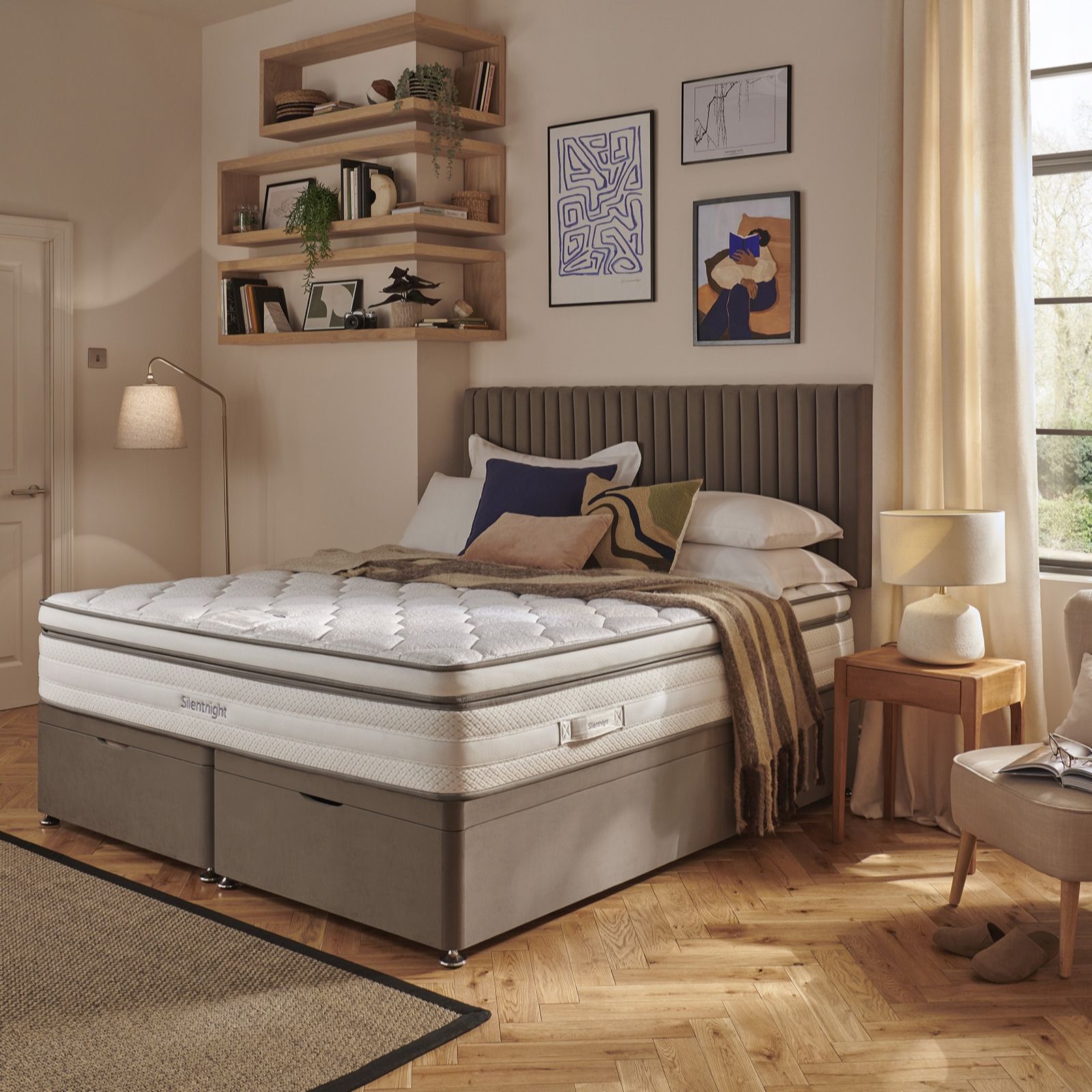 Silentnight ThermaCool Memory 2500 Mirapocket Boxtop Mattress & Ottoman