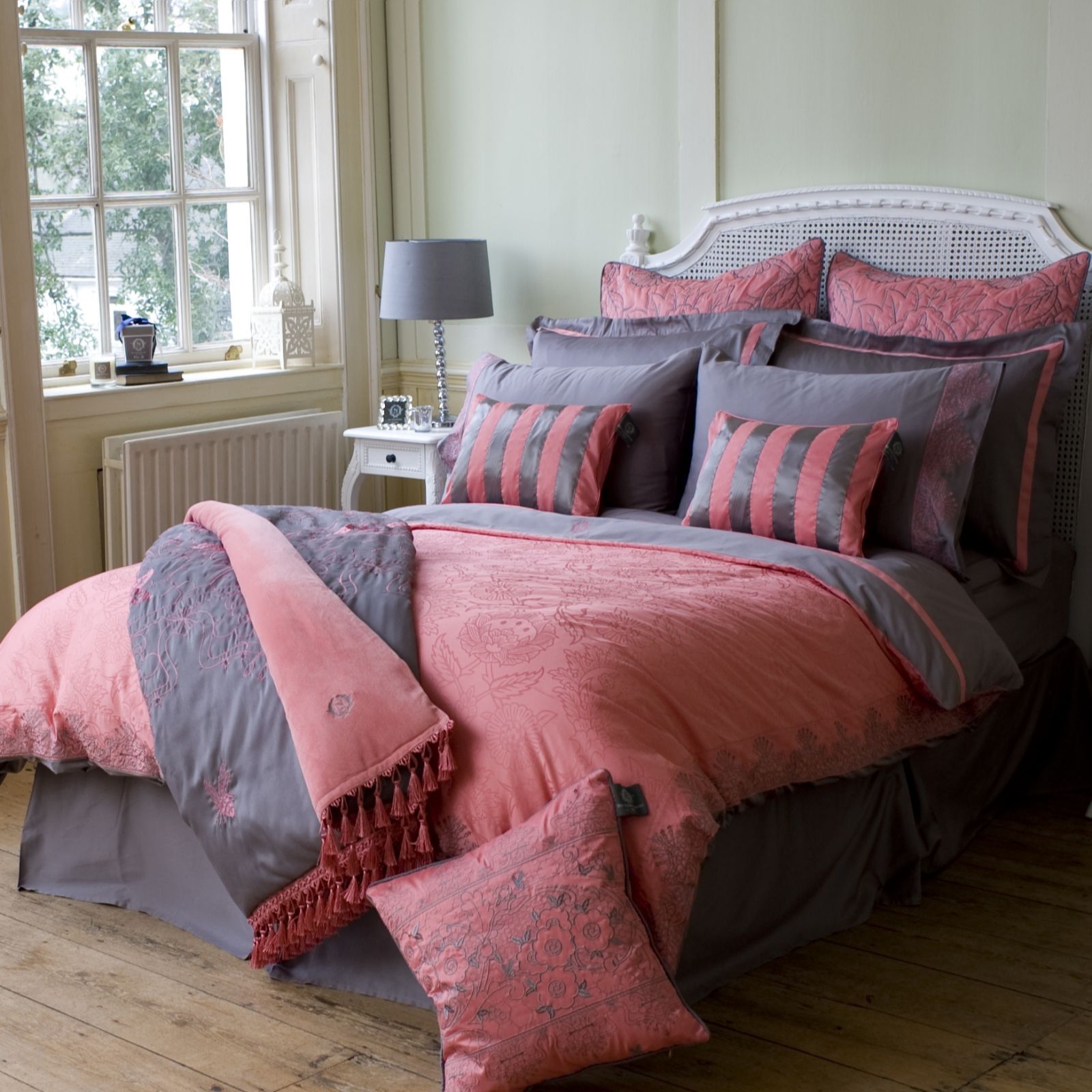 N Home Sonja Set of 2 Faux Silk Continental Pillowcases QVC UK