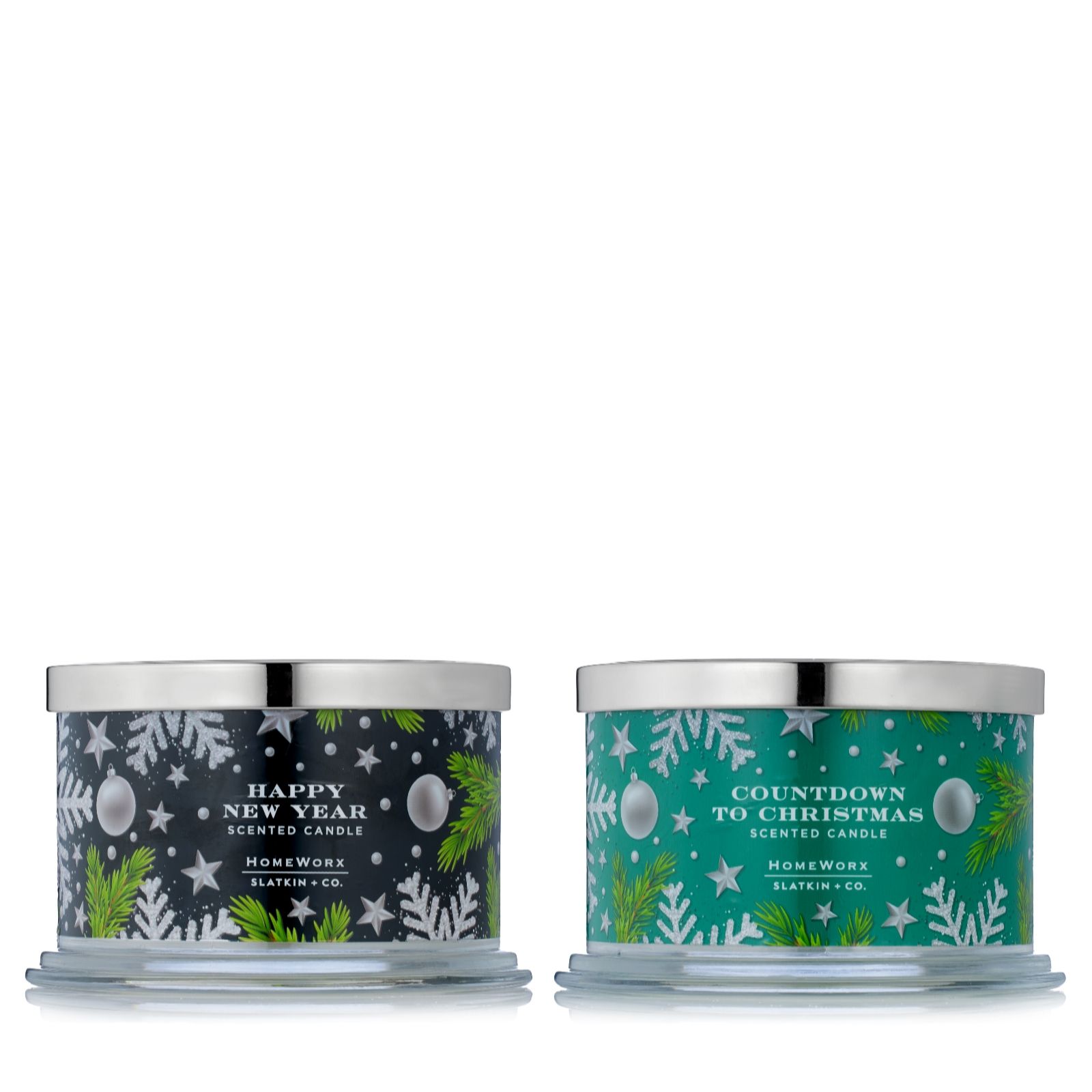 HomeWorx by Slatkin+Co Set of 2 18oz. Candles Countdown To Christmas