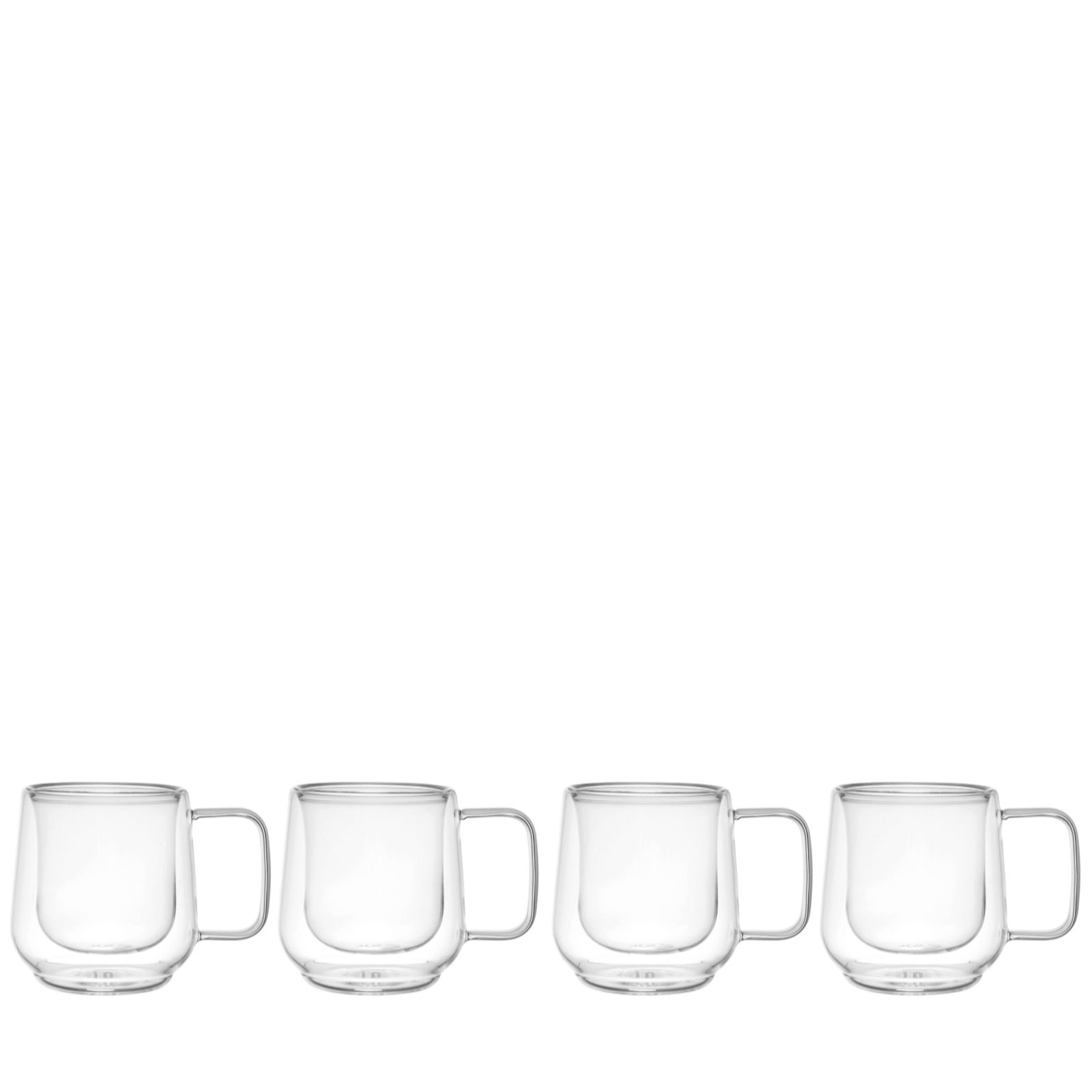 La Cafetiere Set of 4 Double Walled Espresso Glasses in Gift Box