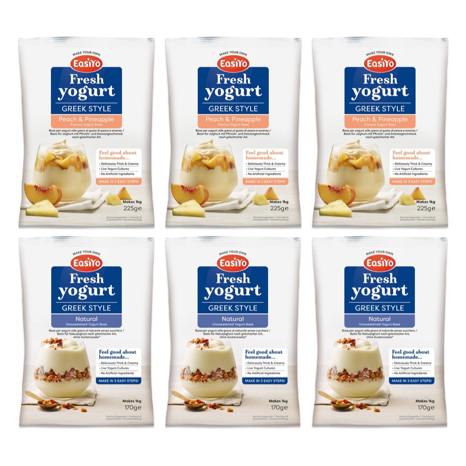 EasiYo Set of 6 Flavours of the Month