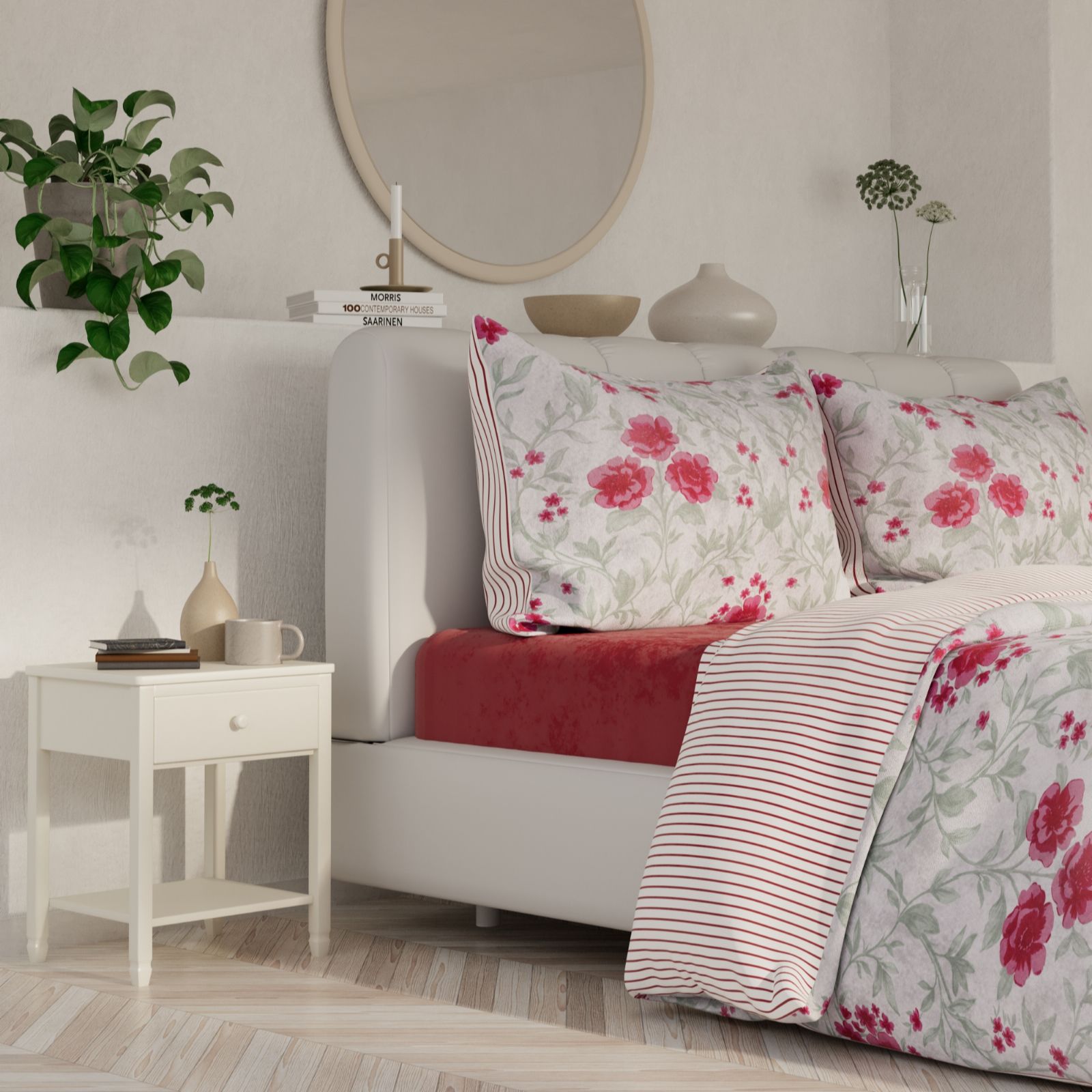 Outlet Supersoft by Cozee Home Floral 4 Piece Duvet Set