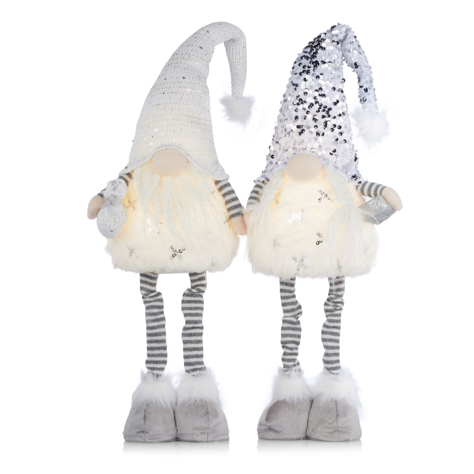 Santa Express Set Of 2 Pre Lit 66cm Gonk Decor
