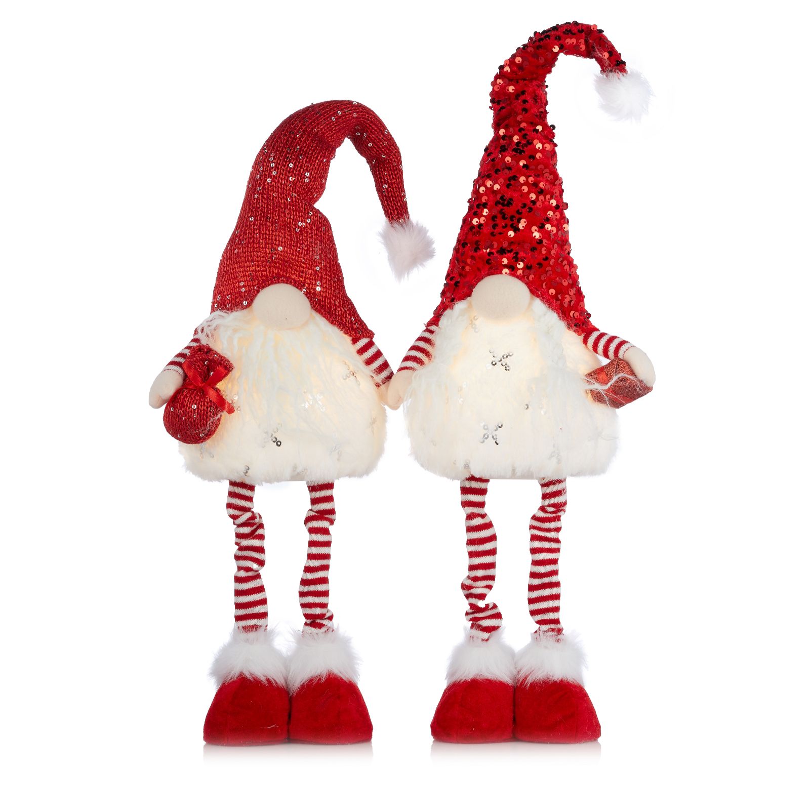 Santa Express Set Of 2 Pre Lit 66cm Gonk Decor