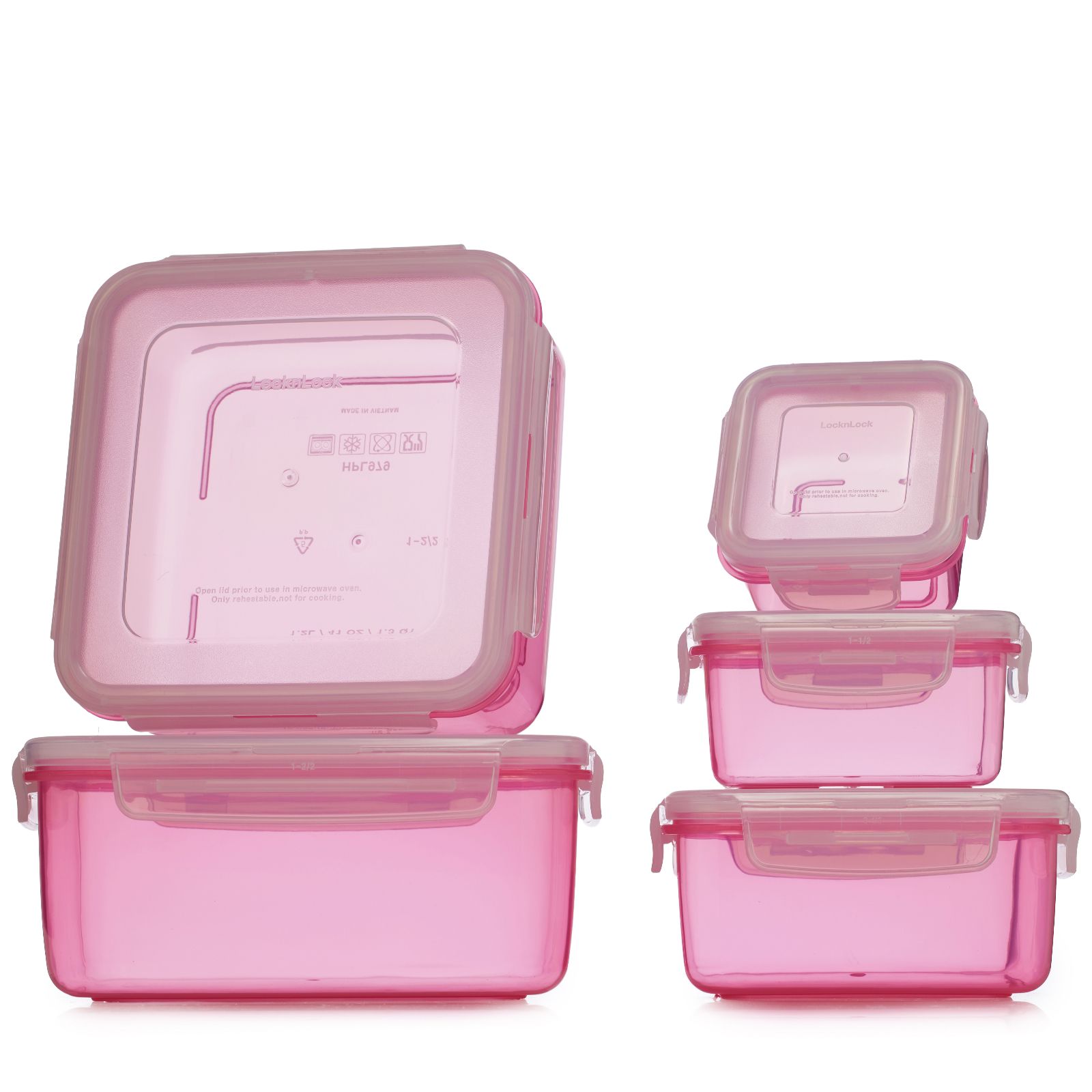 LocknLock 5 Piece Classic Storage Container Set