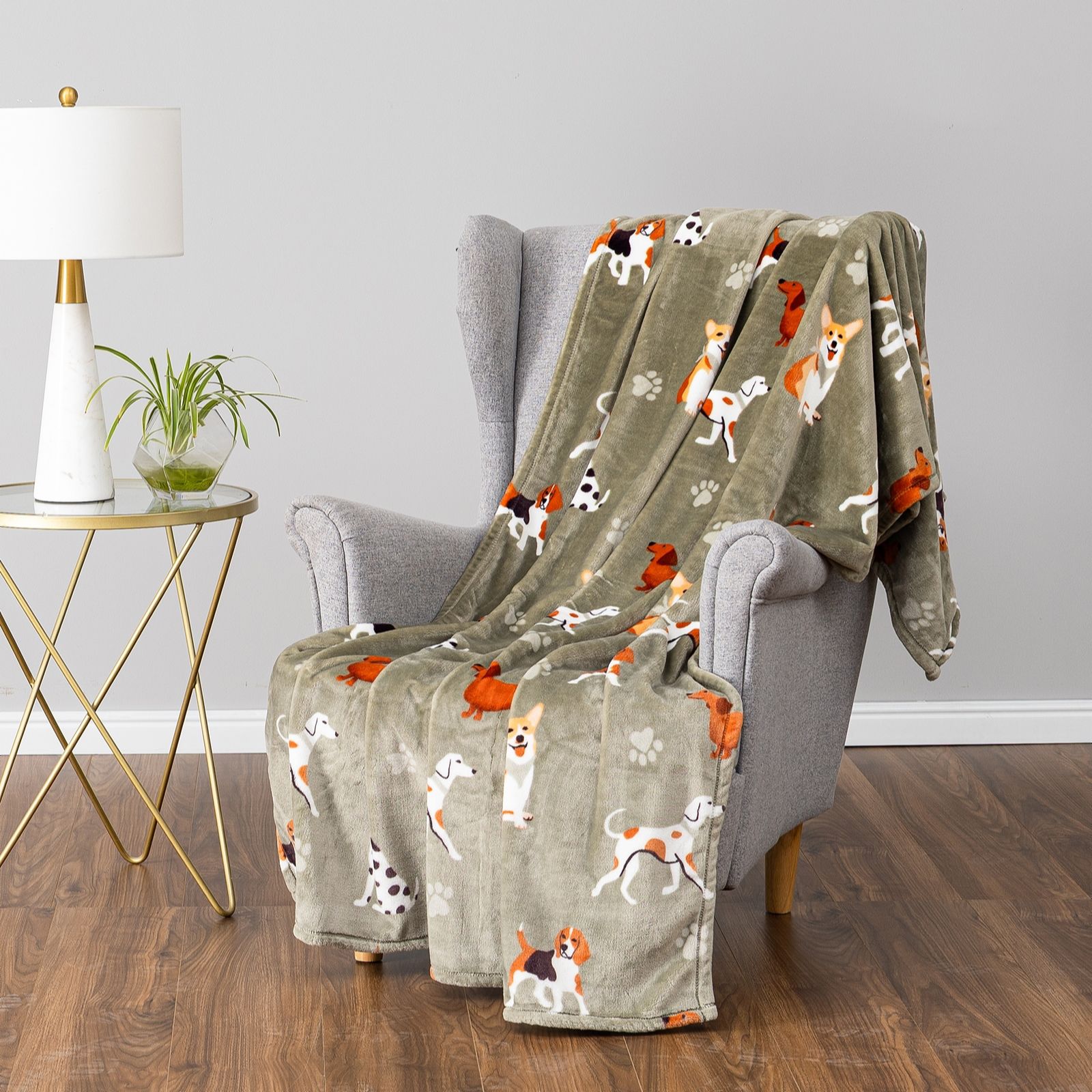 Cozee Home Velvetsoft Pets Throw in Giftbox