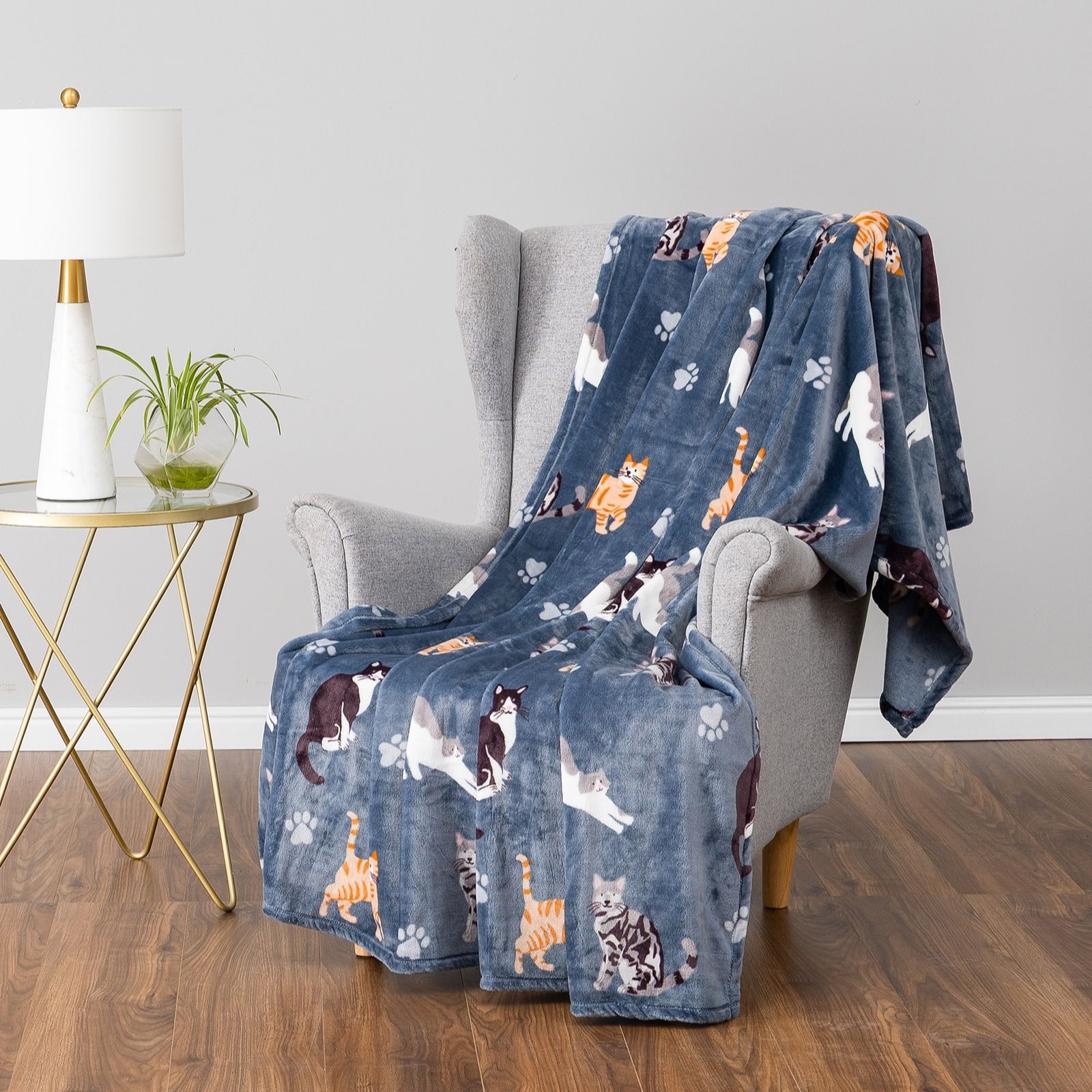 Cozee Home Velvetsoft Pets Throw in Giftbox