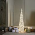 Festive Indoor/Outdoor 80cm Pre Lit Microlight Cone Tree