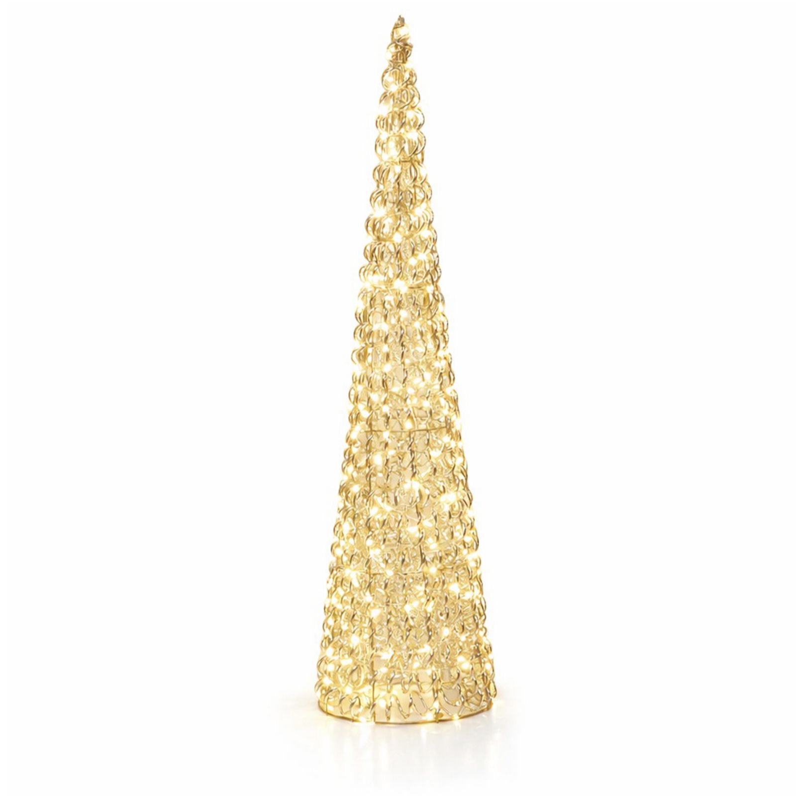 Festive Indoor/Outdoor 80cm Pre Lit Microlight Cone Tree