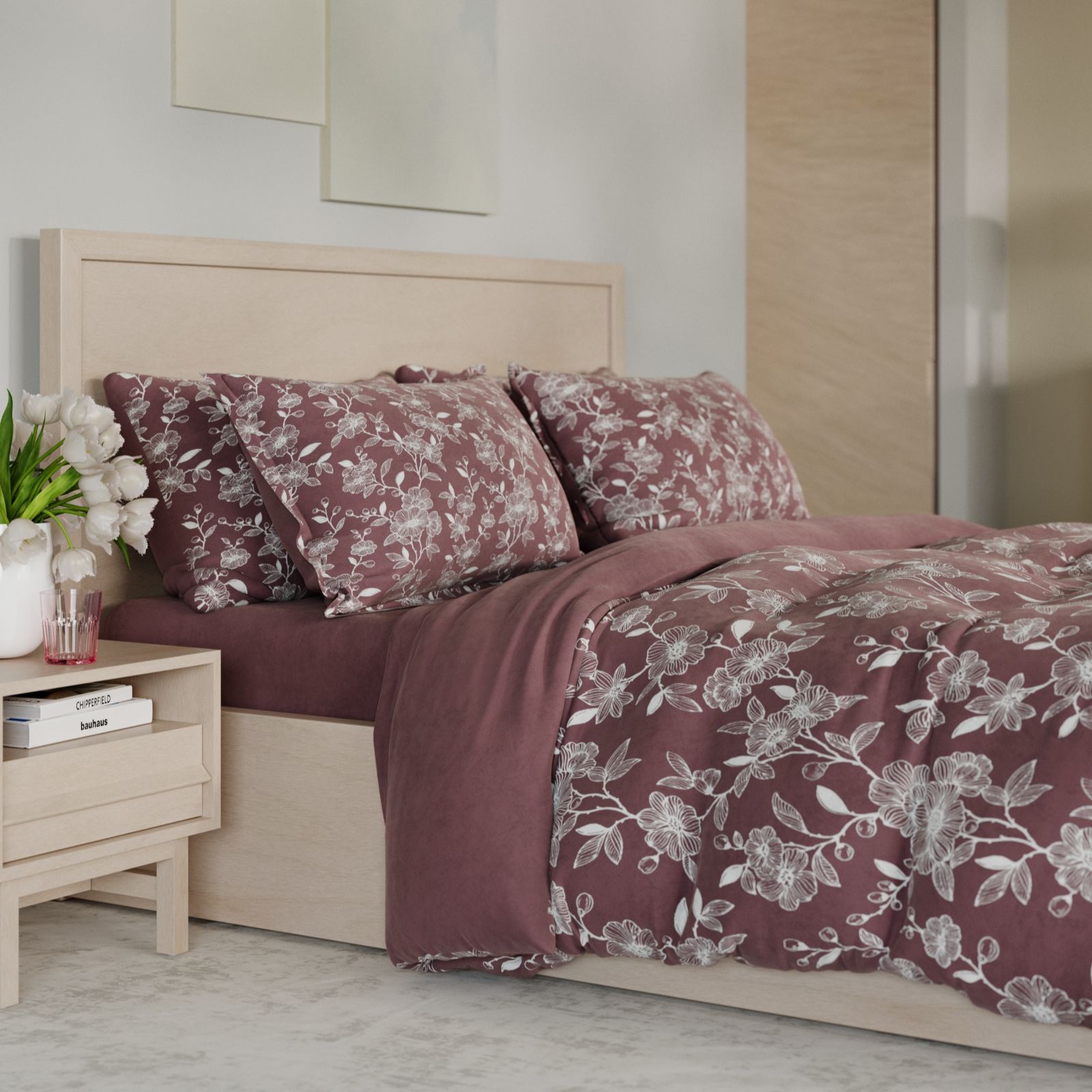Cozee Home Velvetsoft Wildflower 6 Piece Duvet Set