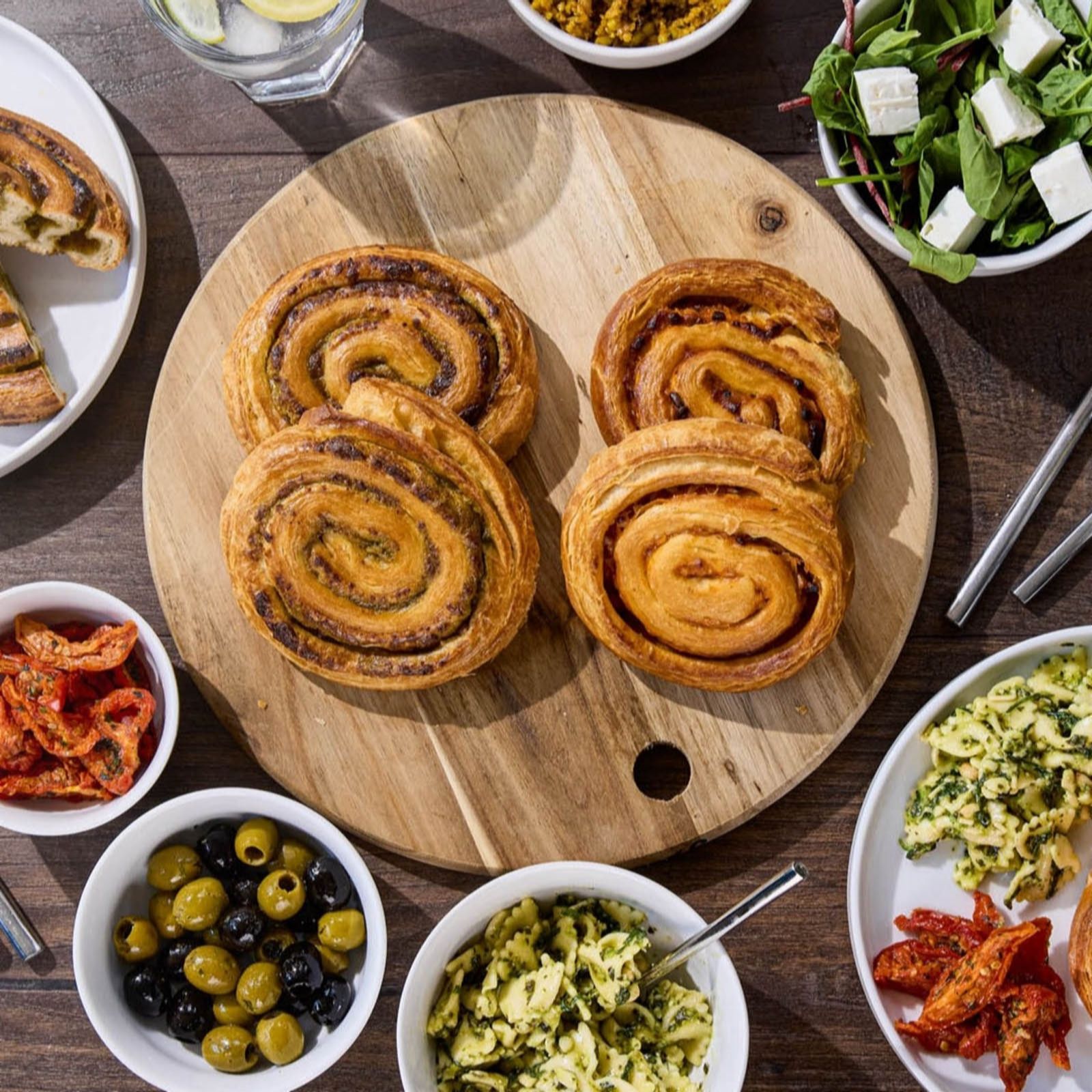 Toppings Pies Set of 6 Savoury Pasty Swirls