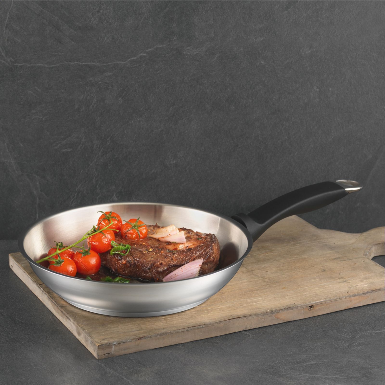 Kuhn Rikon Silver Star Frying Pan Waffle Base 28cm QVC UK