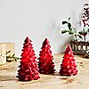 Home Reflections Set of 3 Christmas Tree LED Candles