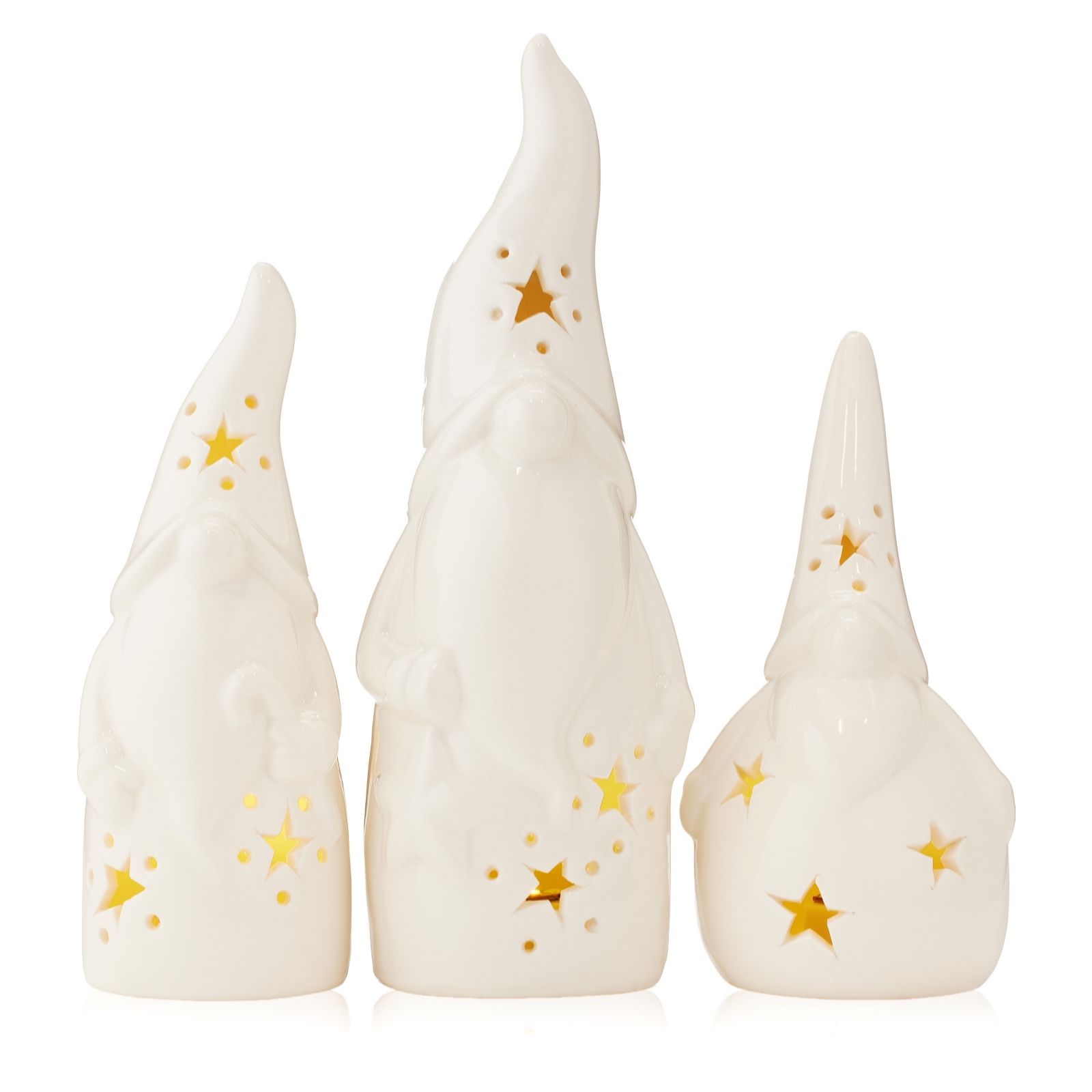 Home Stories Set of 3 Pre Lit Gonks