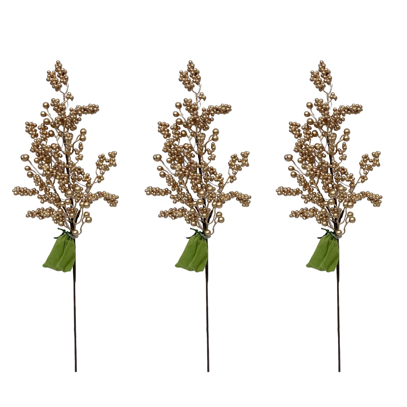 Sara by Sara Davies Set of Three Pre-Lit Berry Picks