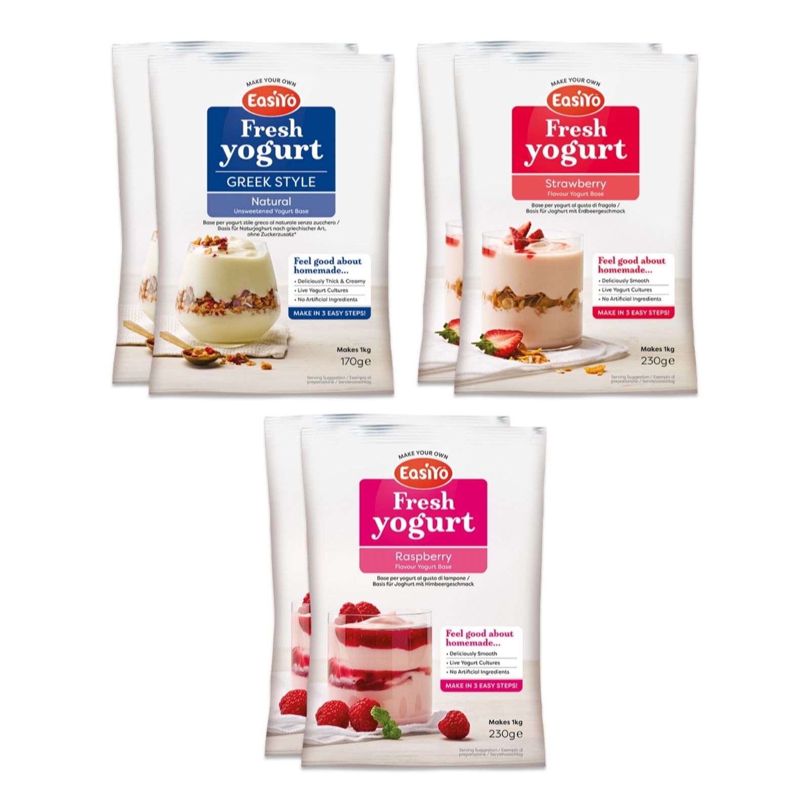 EasiYo Set of 6 Berry Selection