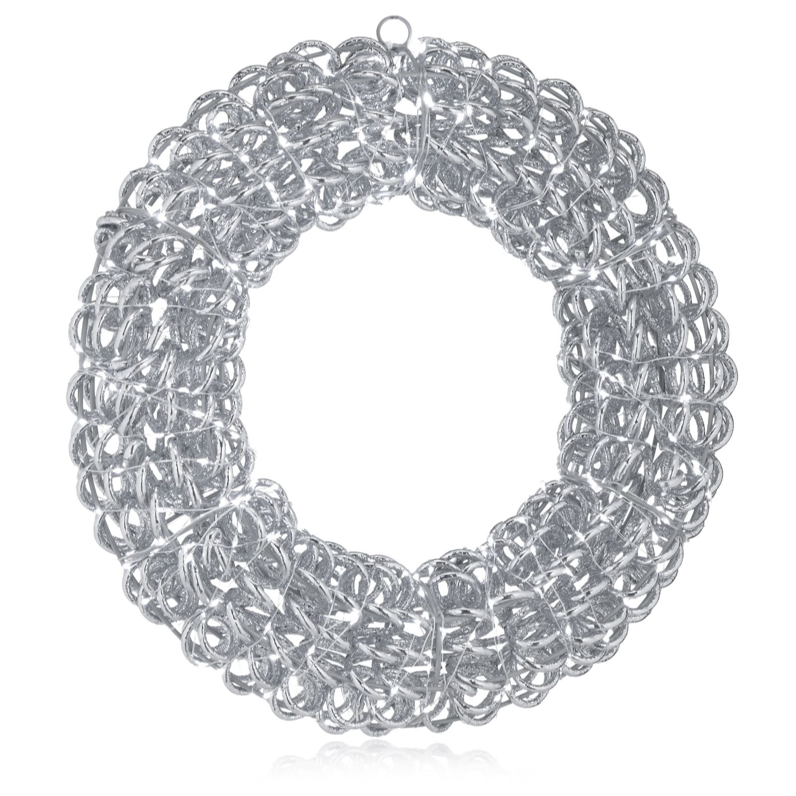 Festive Indoor/Outdoor 50cm Pre Lit Microdot Wreath