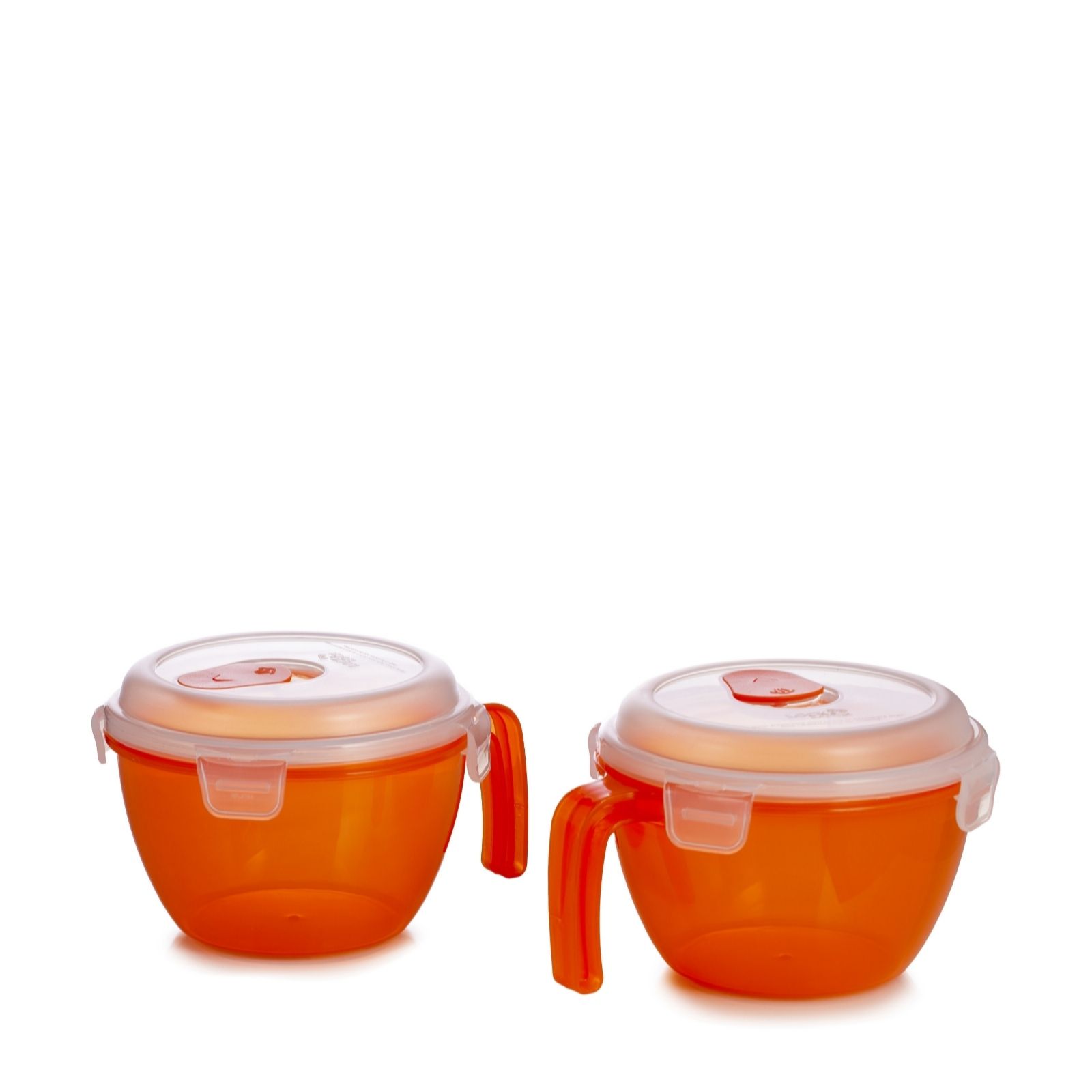 Outlet Lock & Lock Set of 2 Mugs w/Steam Hole Lid 950ml