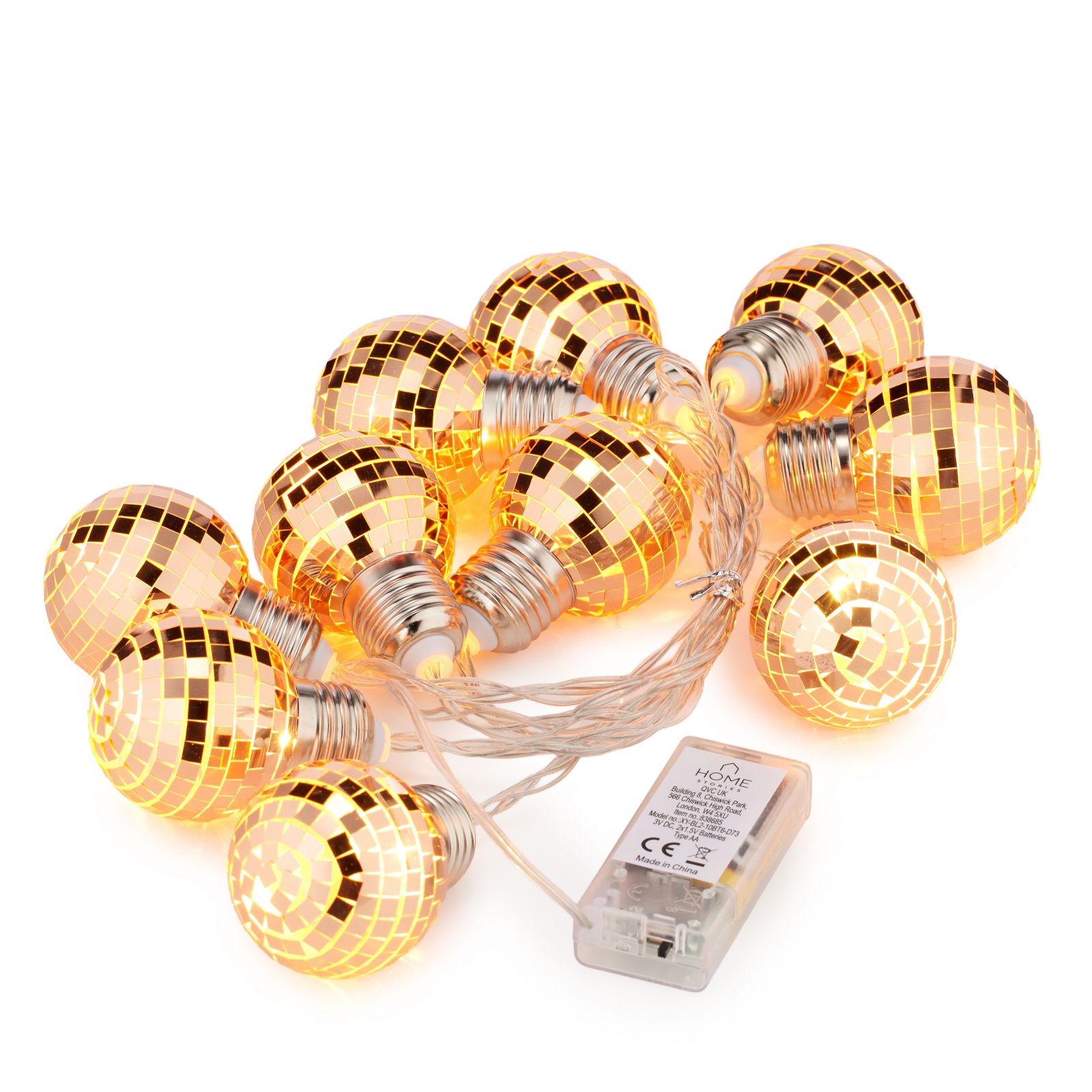 Outlet Home Stories Set Of 2 230cm Disco Ball Battery Operated Light