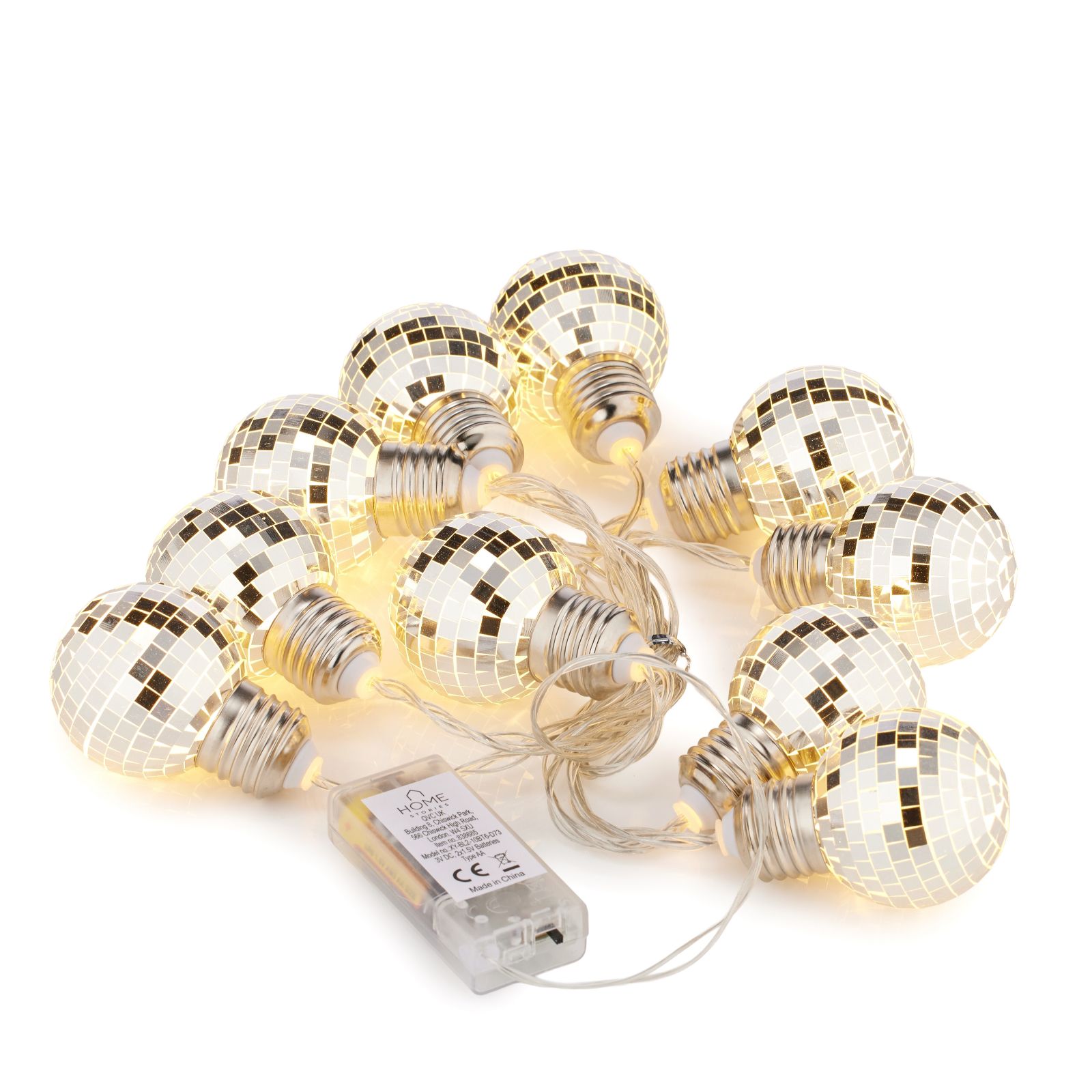 Outlet Home Stories Set Of 2 230cm Disco Ball Battery Operated Light