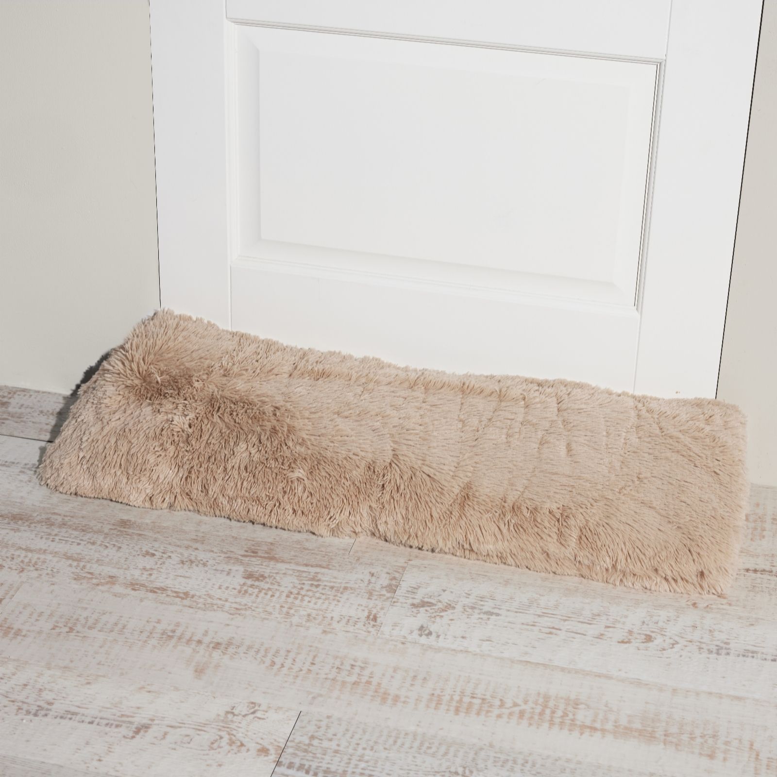 Outlet Cozee Home Faux Fur Draught Excluder with Removeable Cover