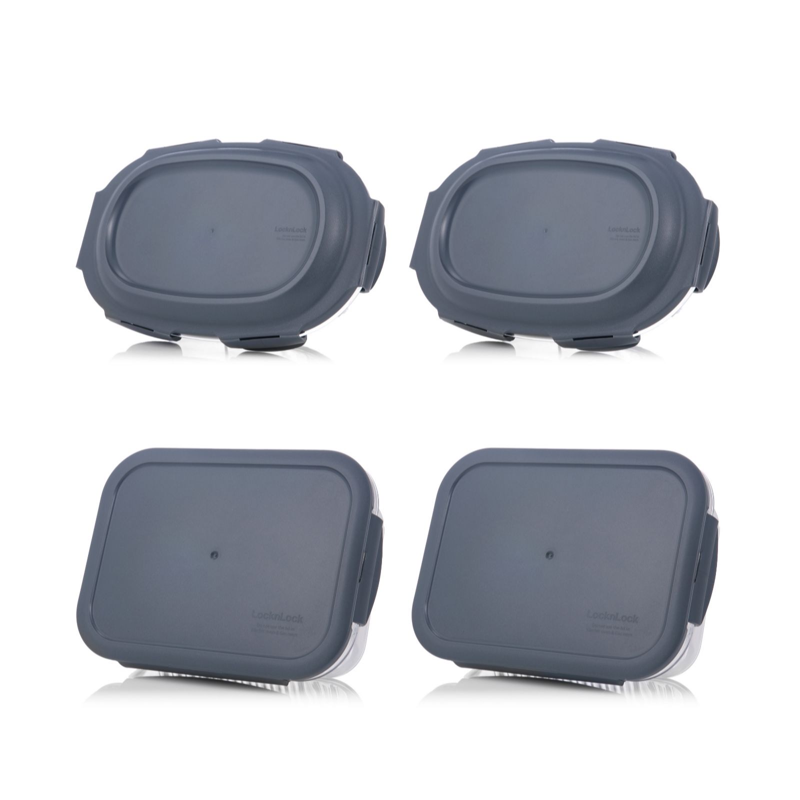 Outlet Lock & Lock Set of 4 Multi Pack Glass Containers with Lids