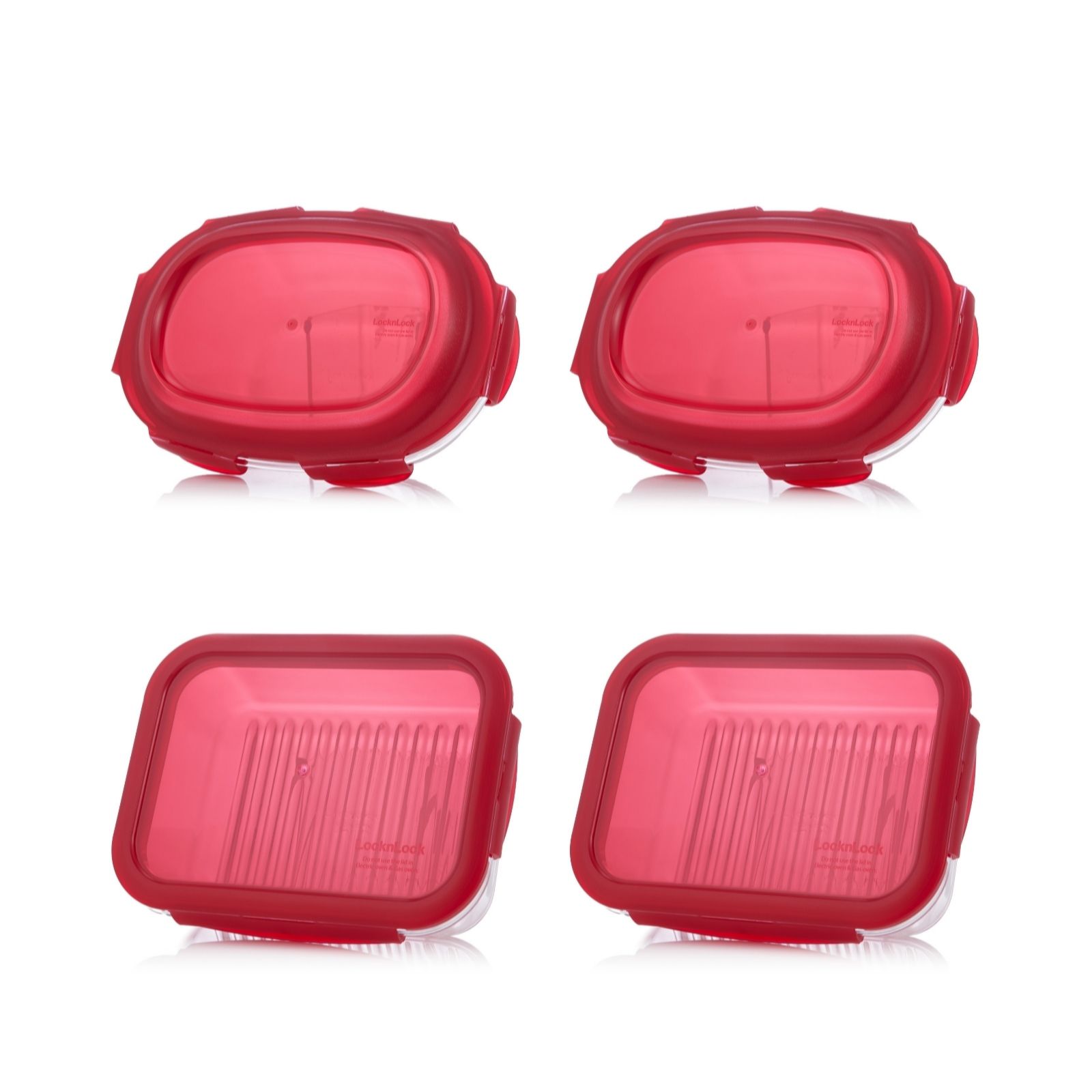Outlet Lock & Lock Set of 4 Multi Pack Glass Containers with Lids