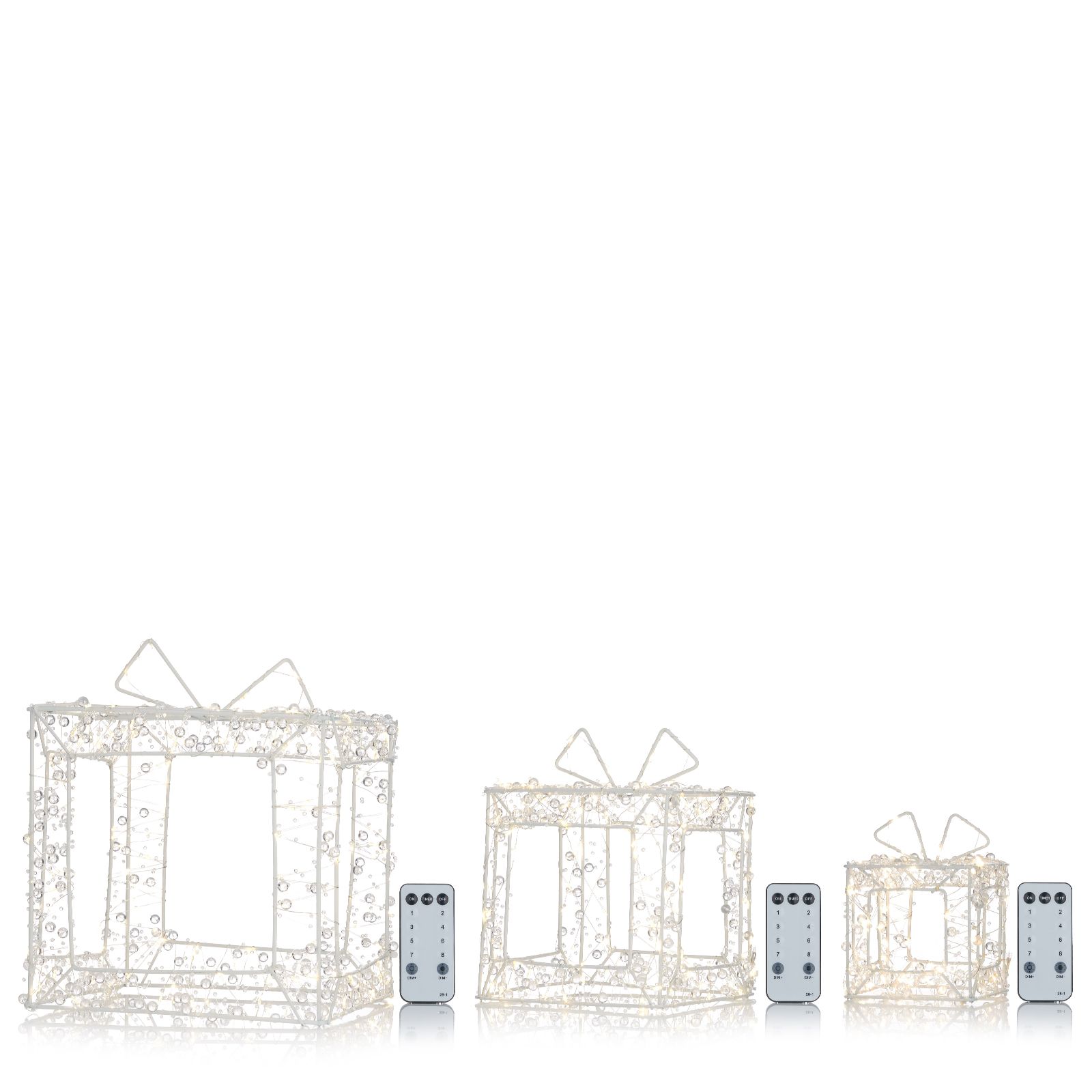 Home Stories Pre Lit Indoor/Outdoor Crystal Look Shapes