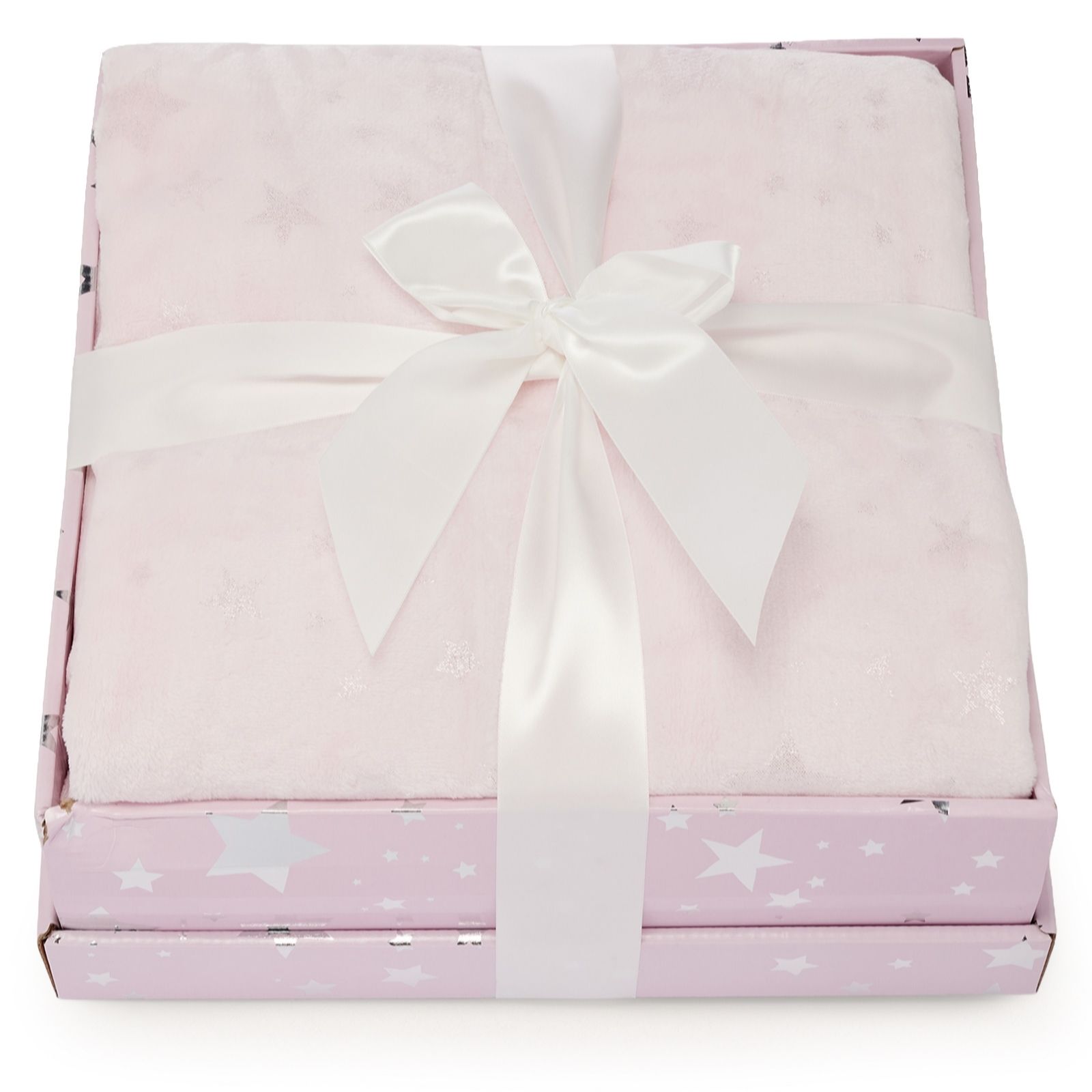 Cozee Home Velvetsoft Foil Star Throw in Giftbox