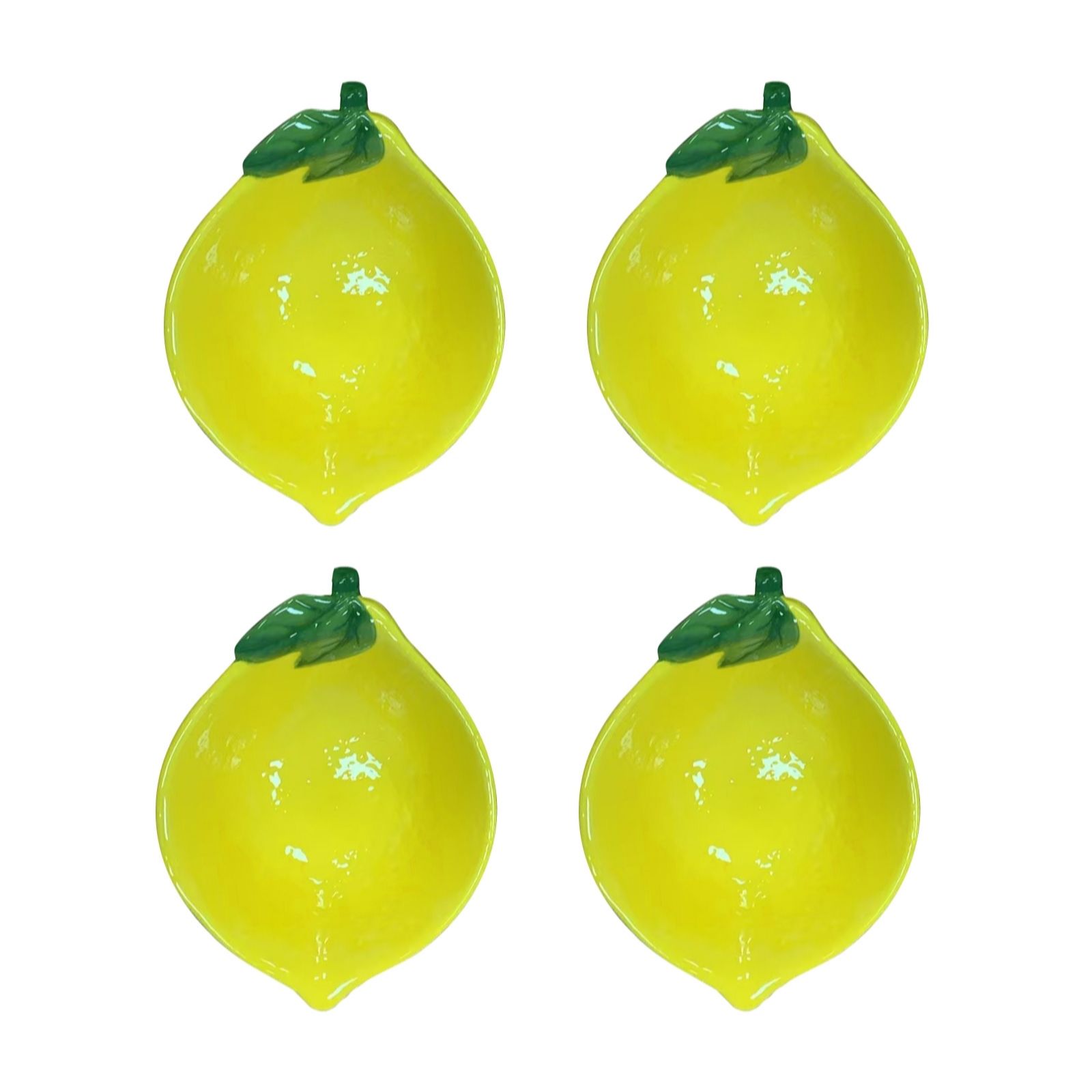 Home Stories Set Of 4 Lemon Fruit Bowl