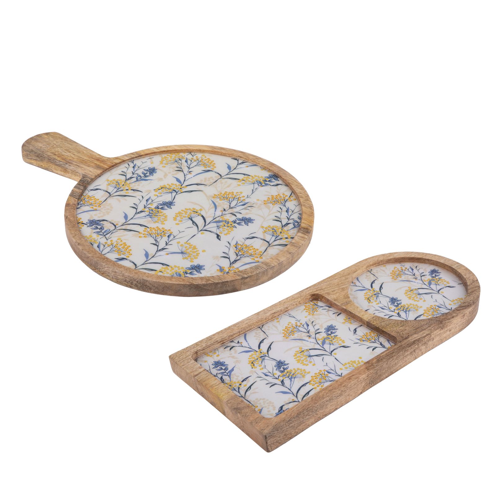 Sara By Sara Davies Mango Wood Set Of 2 Serving Trays