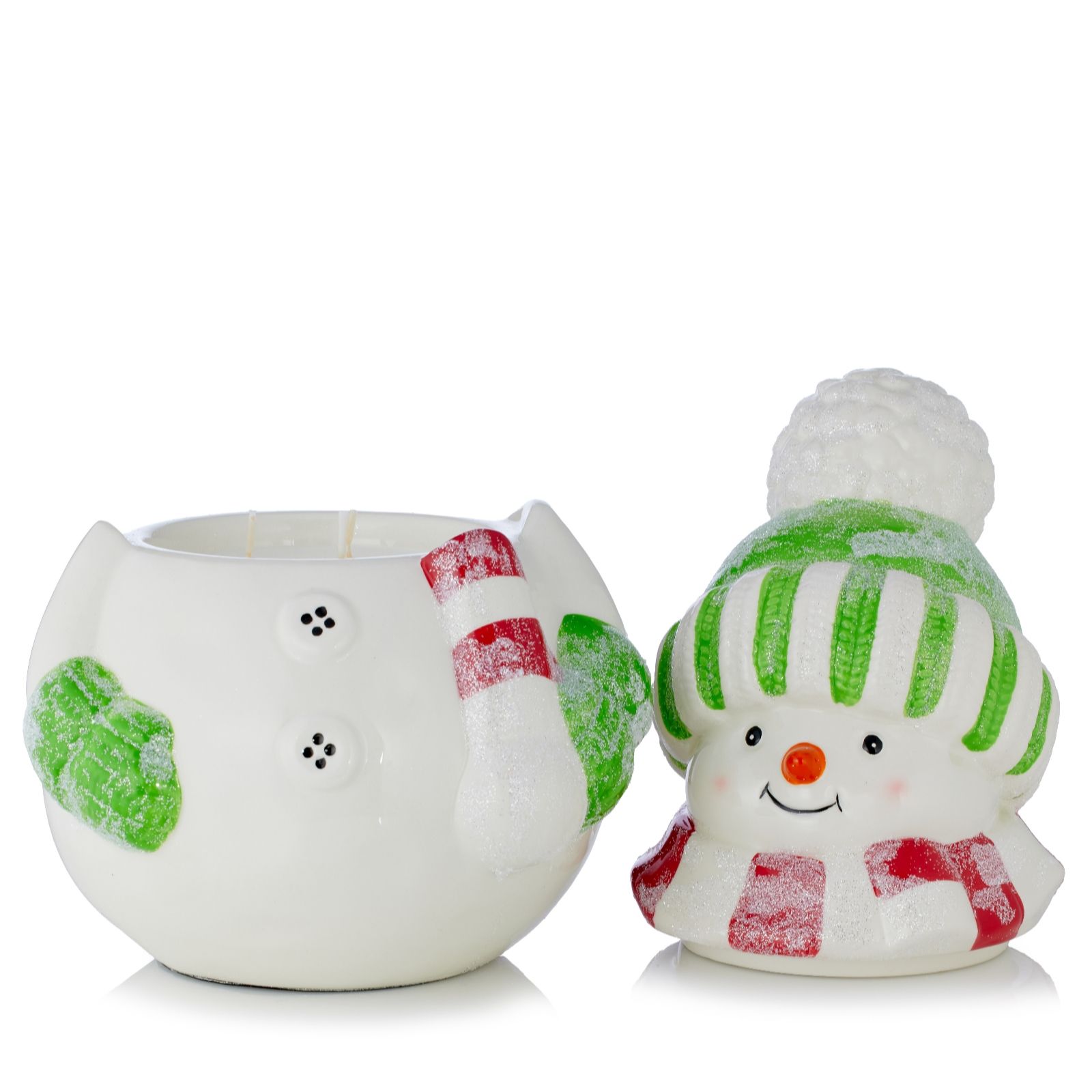 HomeWorx by Slatkin + Co. Ceramic Let It Snow 14 oz. Candle