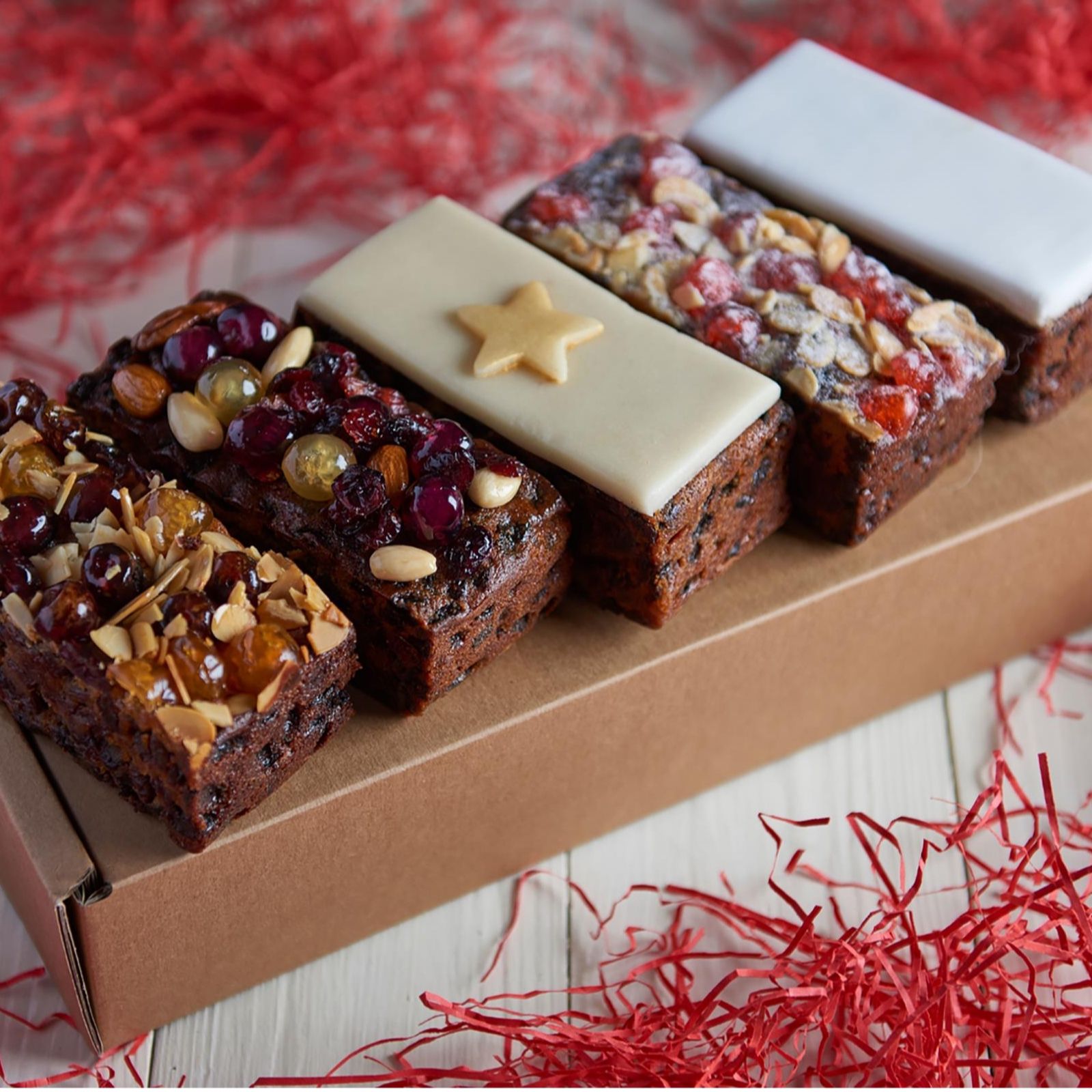 The Original Cake Company 5 Piece Gluten Free Christmas Cakes QVC UK