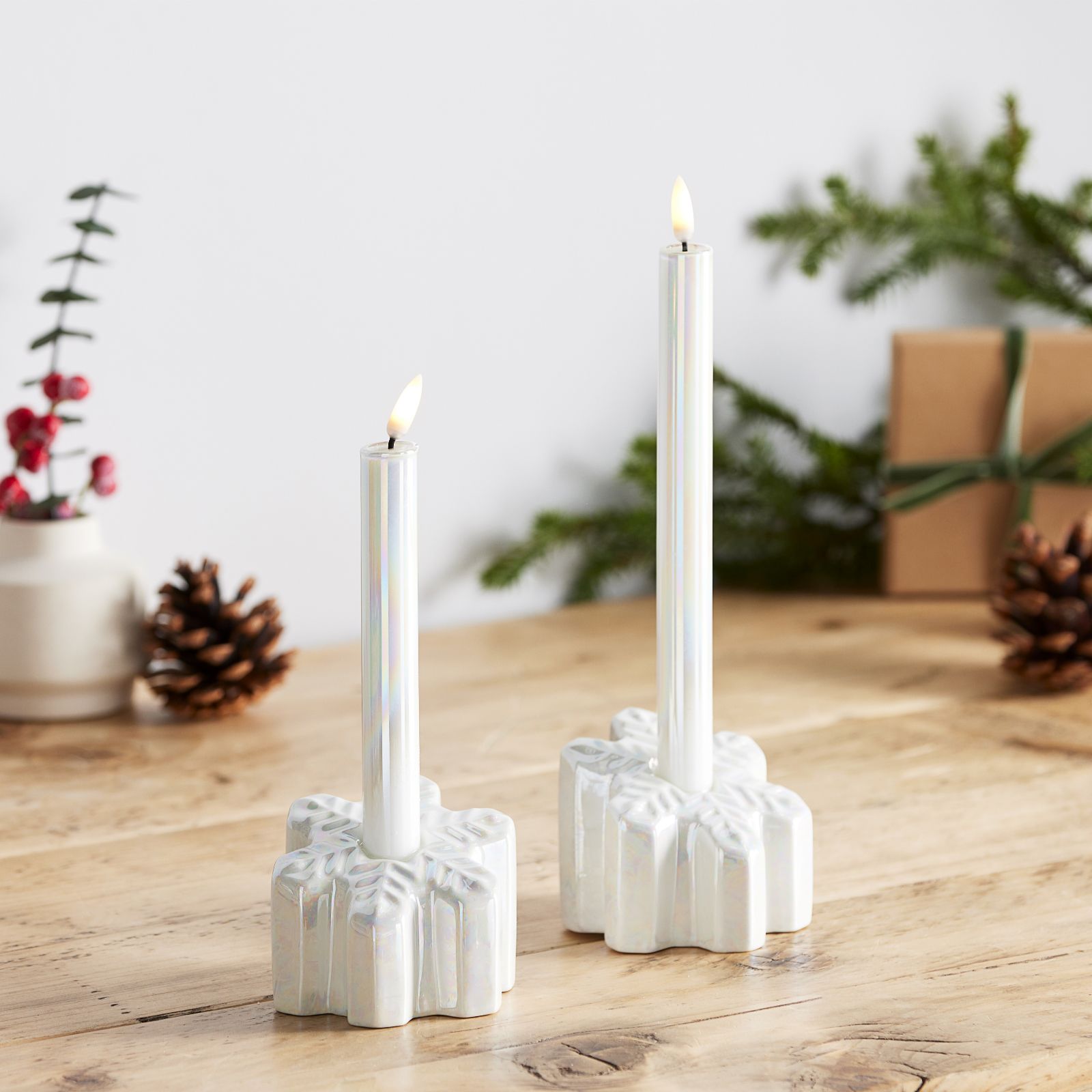 Home Reflections Set of Taper Candle Holders