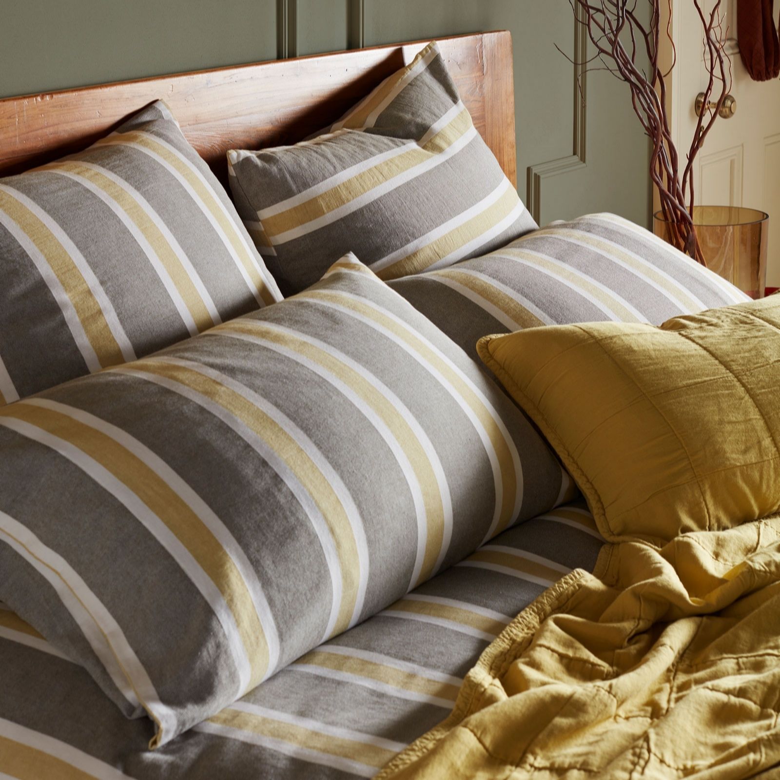 Secret Linen Store Sadie 100% Cotton Pillowcase Pair
