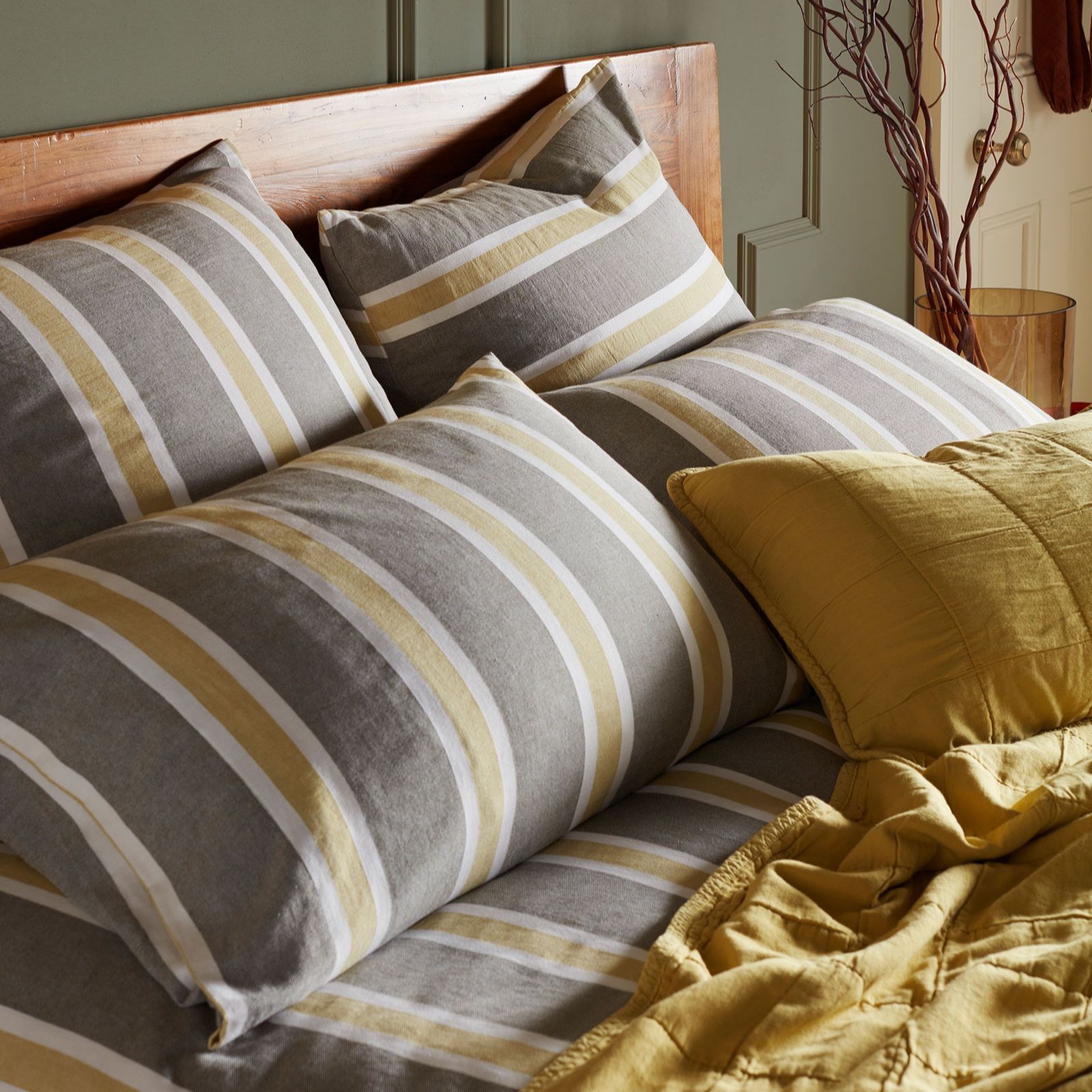 Secret Linen Store Sadie 100% Cotton Pillowcase Pair