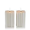 K by Kelly Hoppen Set of 2 Flameless Candles Shapes with Batteries Included, 1 of 7