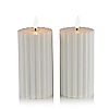 K by Kelly Hoppen Set of 2 Flameless Candles Shapes with Batteries Included, 3 of 7