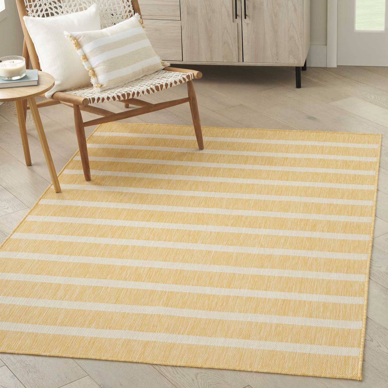My Garden Stories Indoor/Outdoor Striped Rug