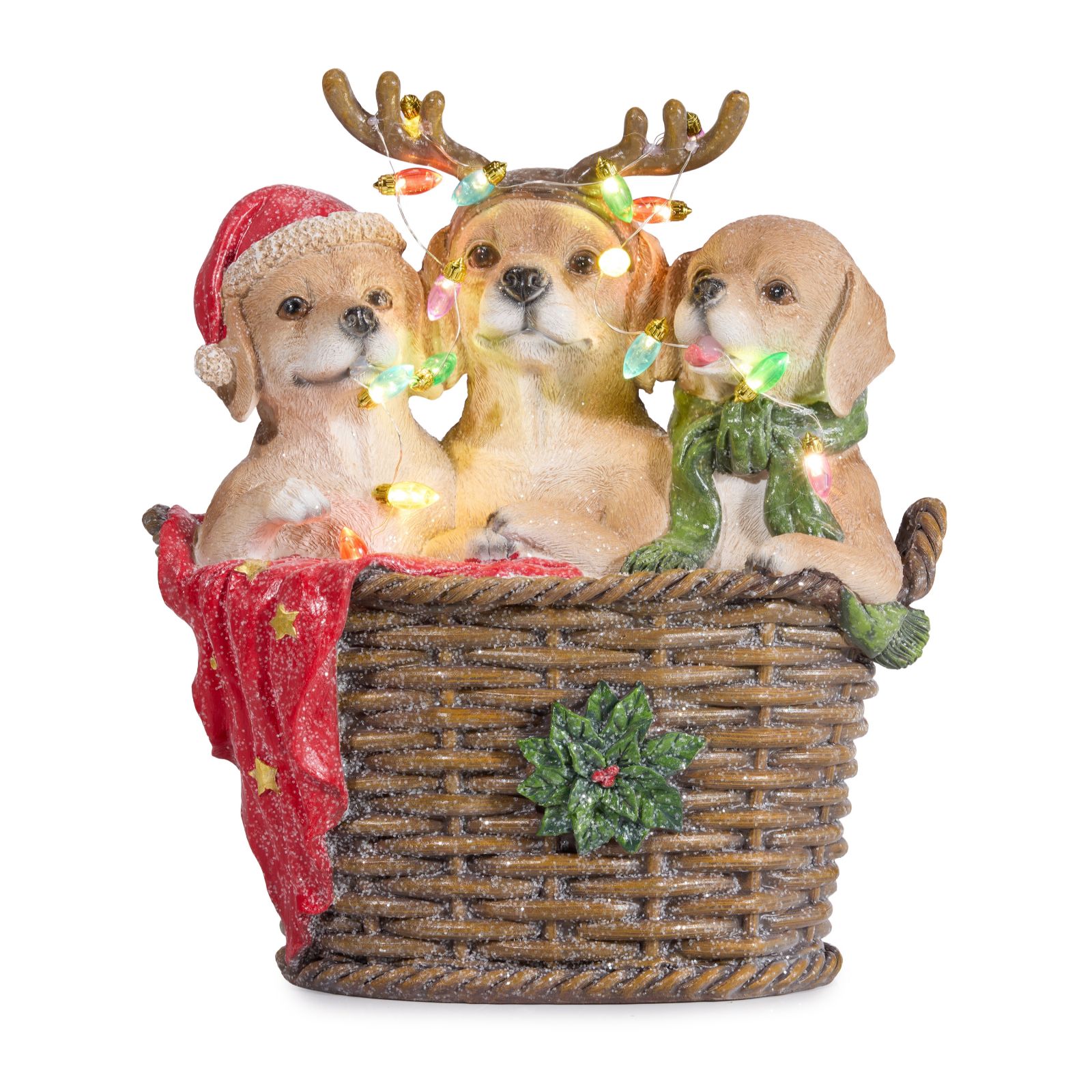 Outlet Santa Express Pre Lit Dog Decor