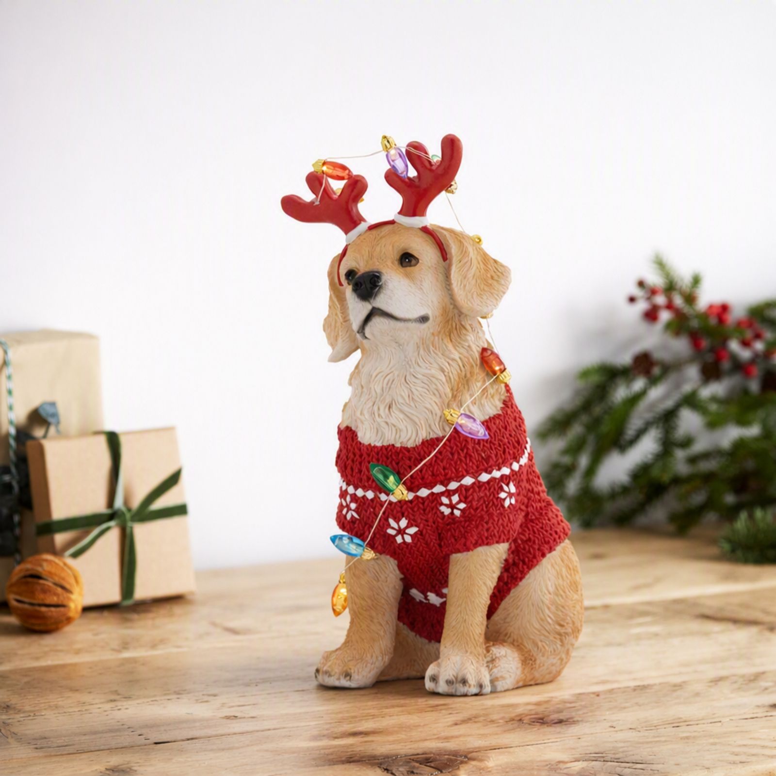 Outlet Santa Express Pre Lit Dog Decor