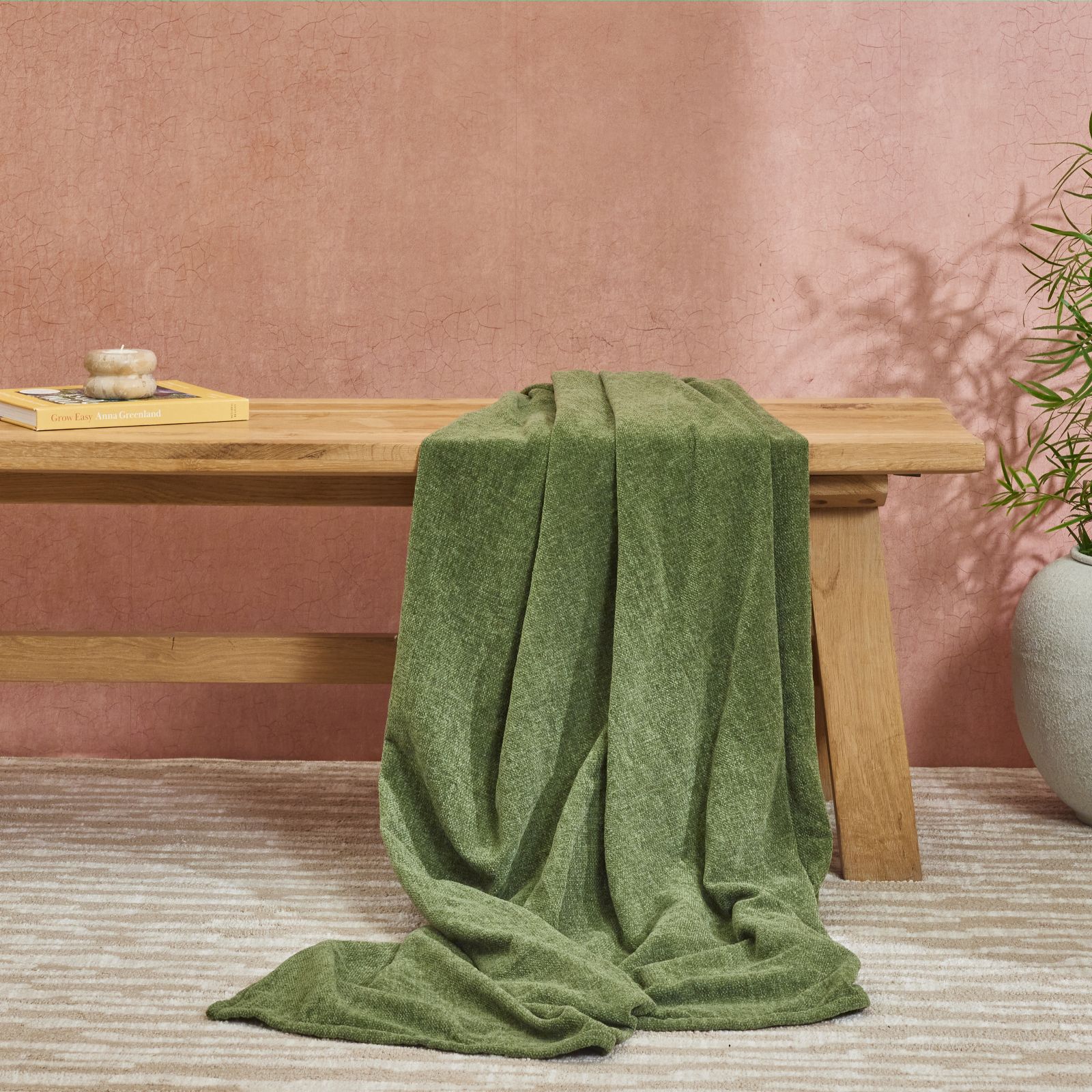 abode Textured Chenille Throw